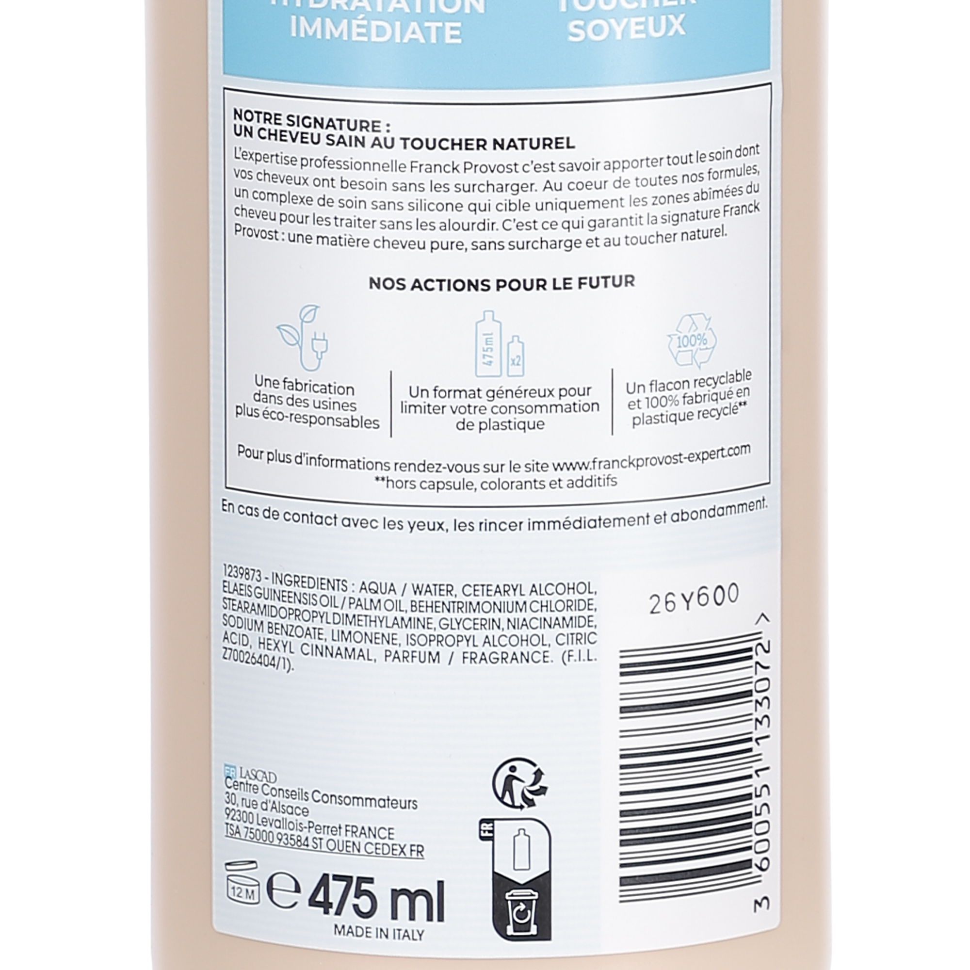 Après-shampoing hydratation