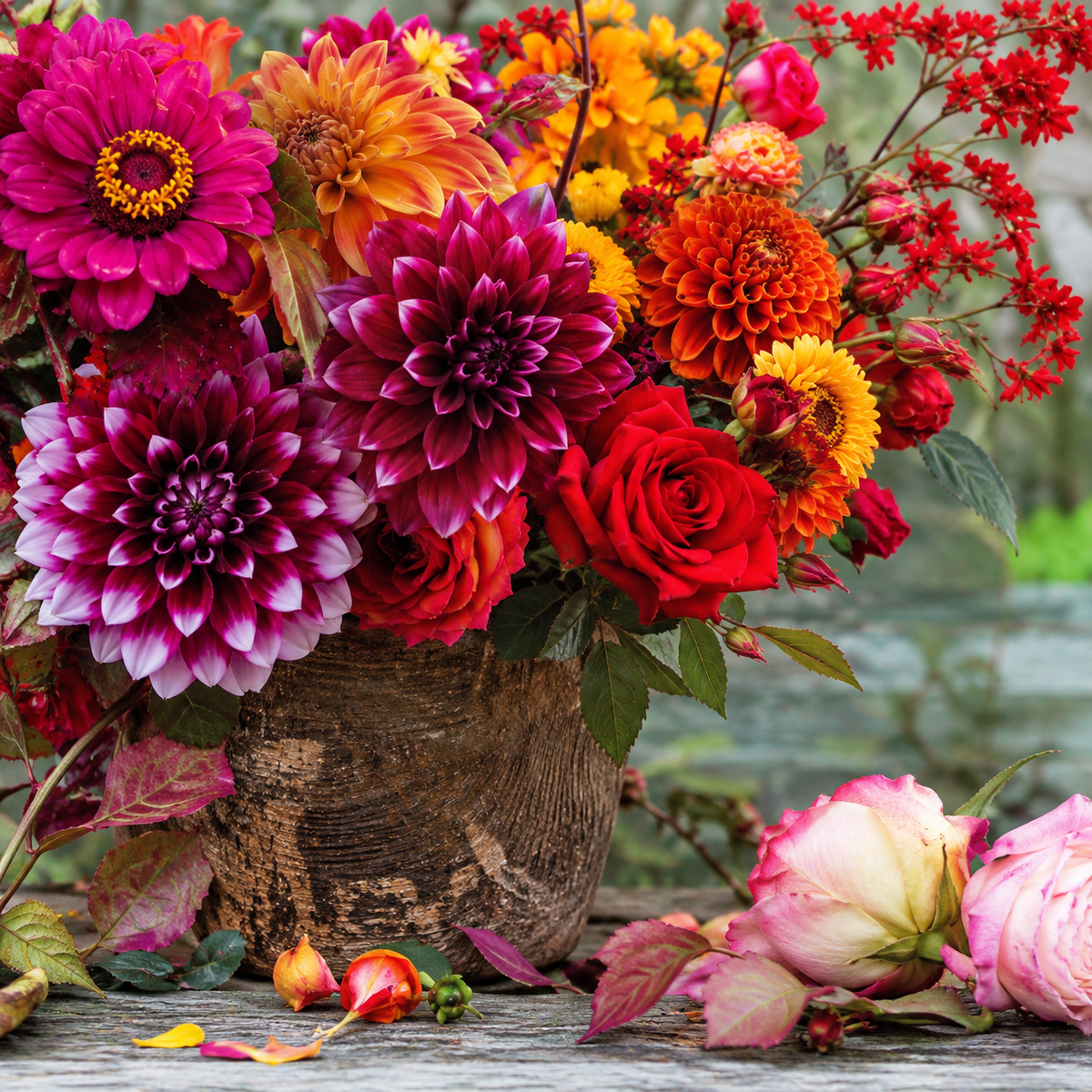 Serviettes en papier décor fleurs violettes – 20 pièces