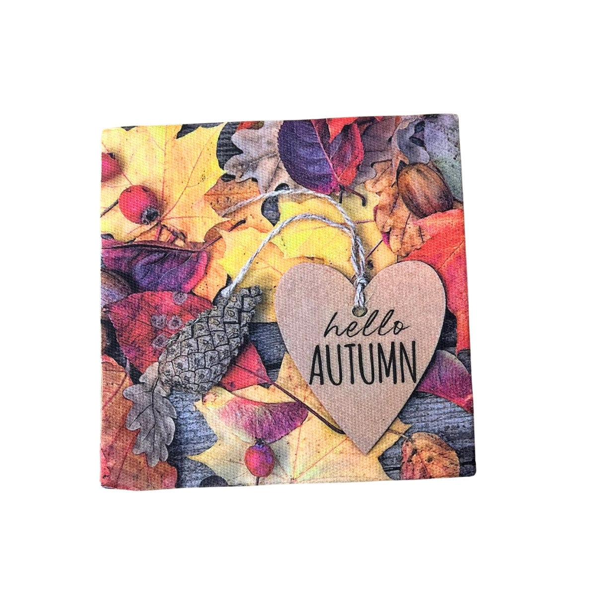 Serviettes en papier décor « Bonjour automne » – 20 pièces, 38 × 38 cm