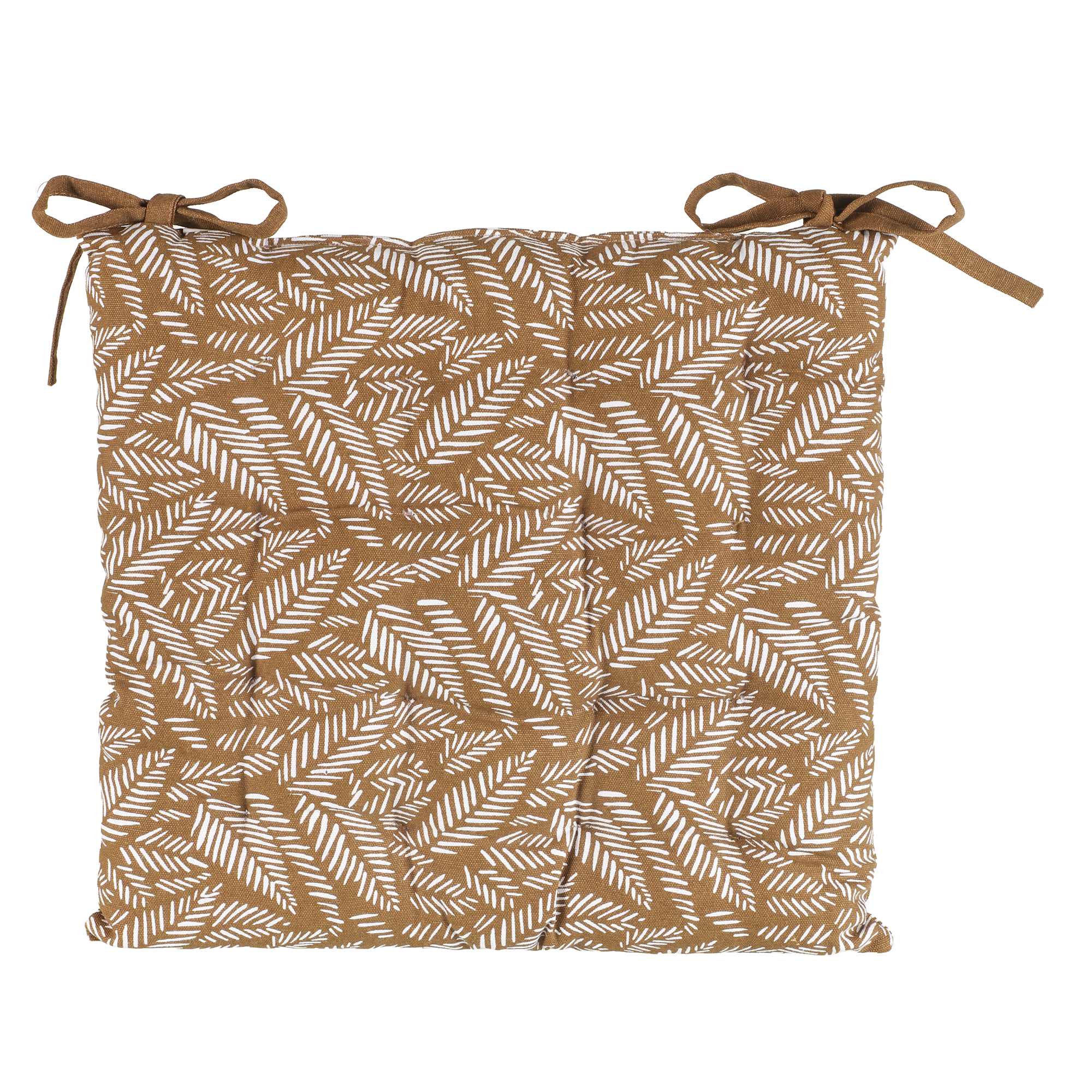 Galette de chaise feuillage 38x38cm