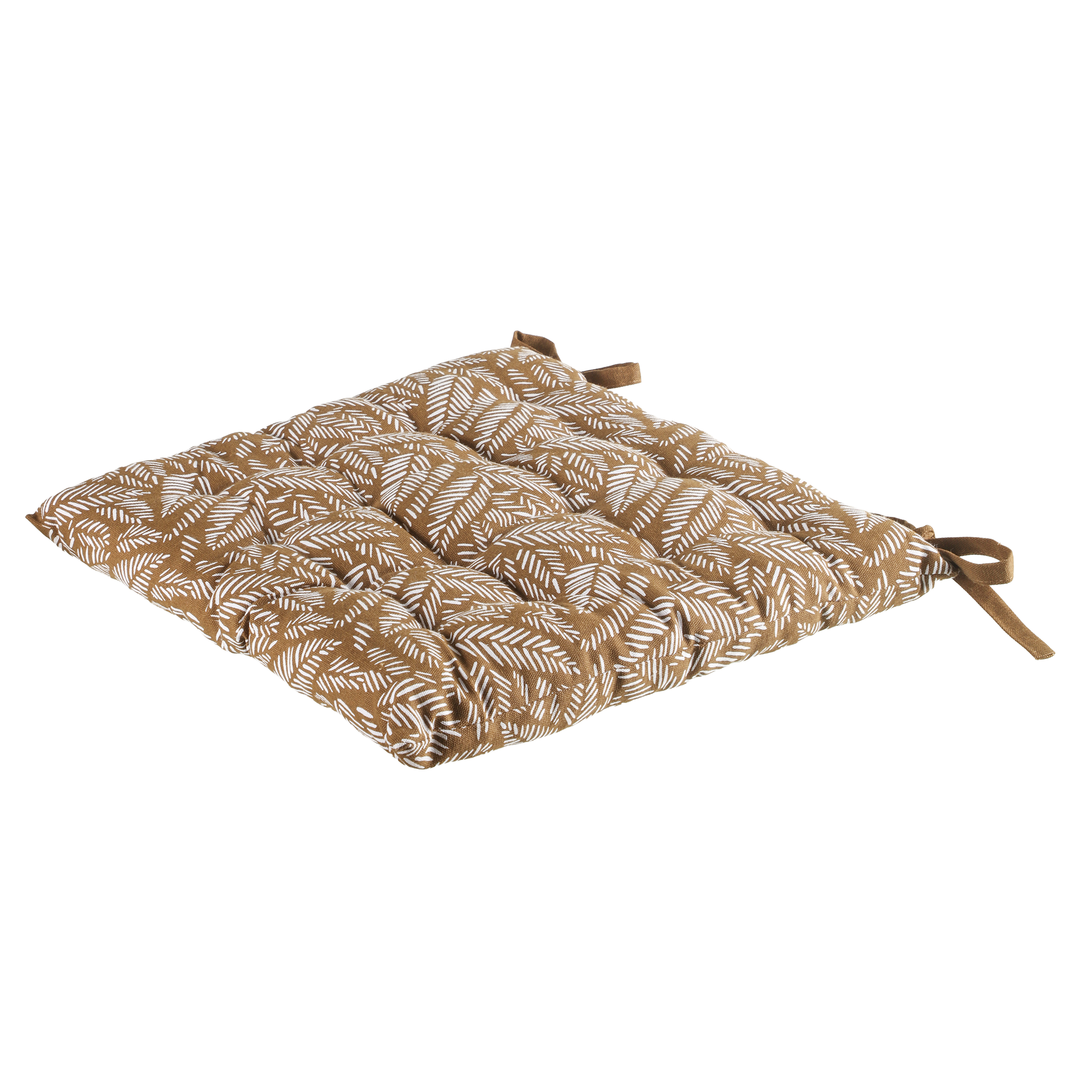Galette de chaise feuillage 38x38cm