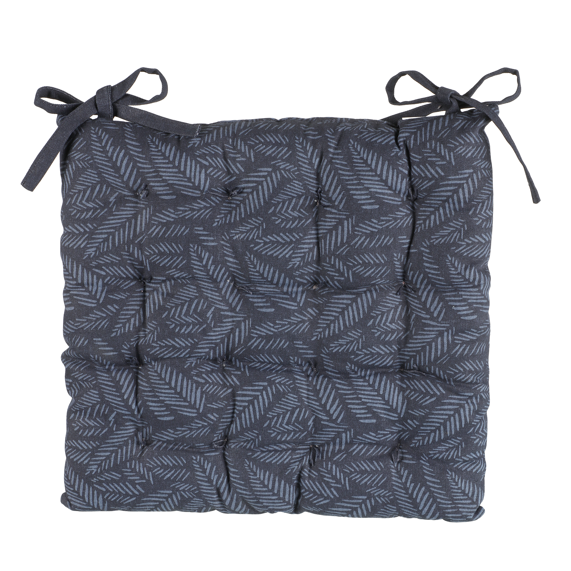 Galette de chaise feuillage 38x38cm