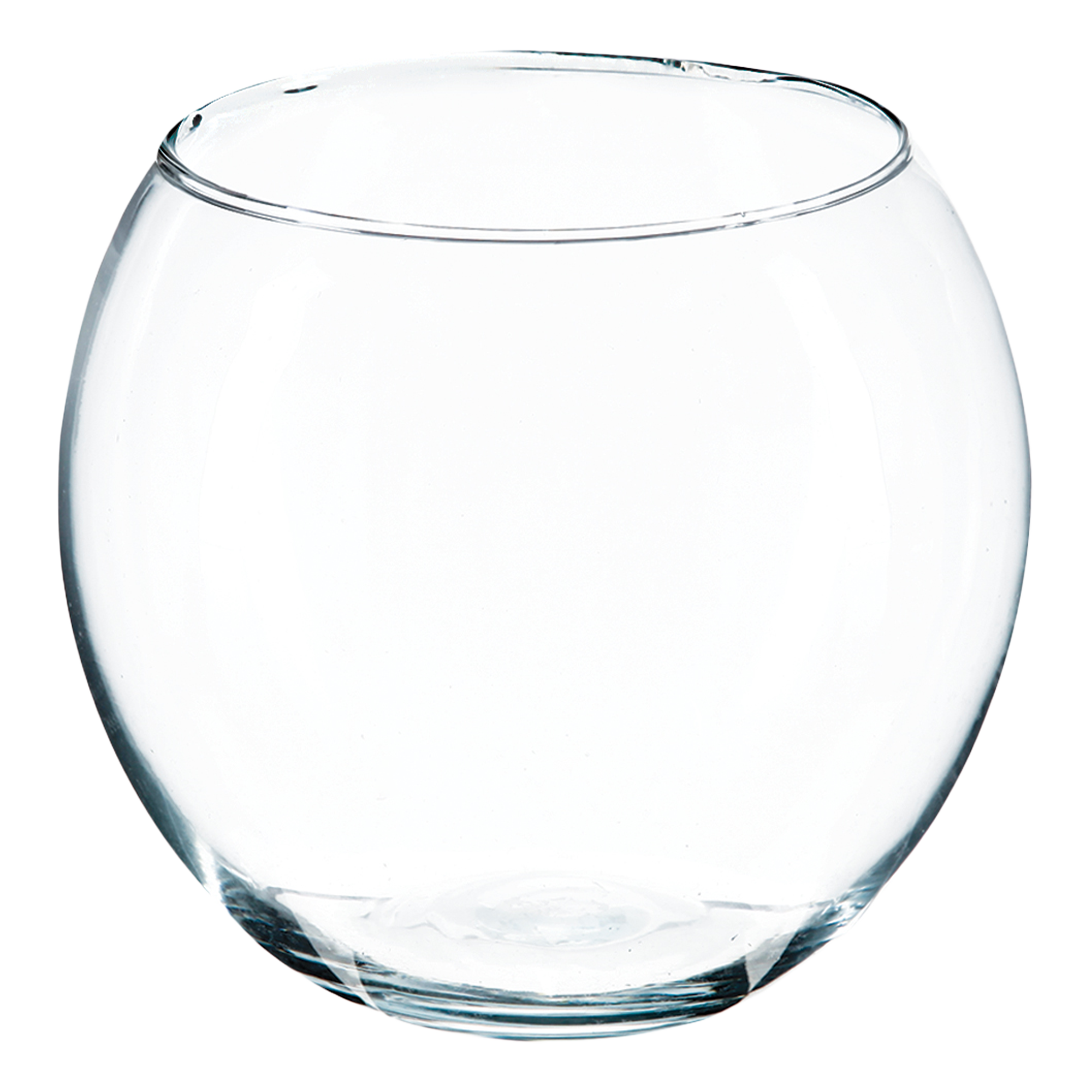 Vase boule transparent