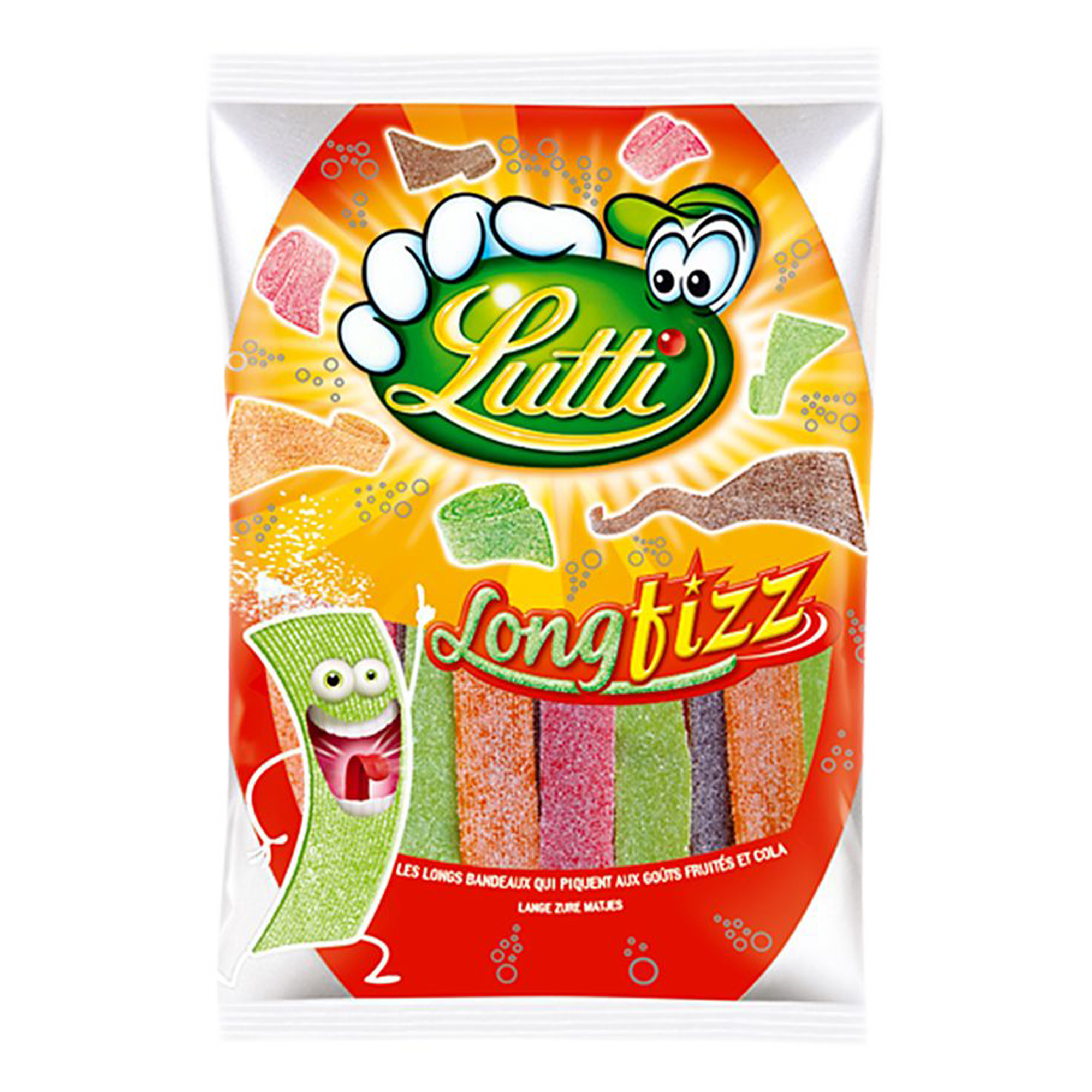 Sachet de bonbons acidulés long fizz