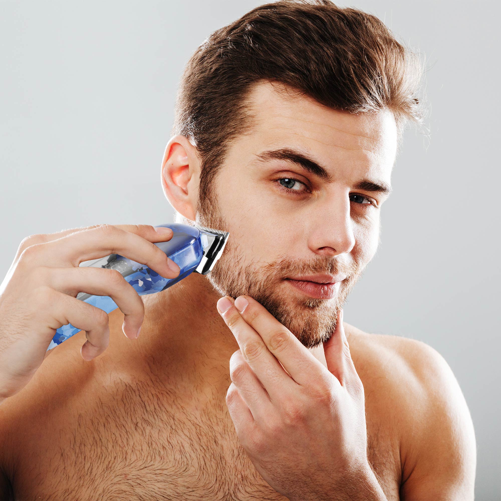 Tondeuse cheveux et barbe + accessoires blue motion 7W