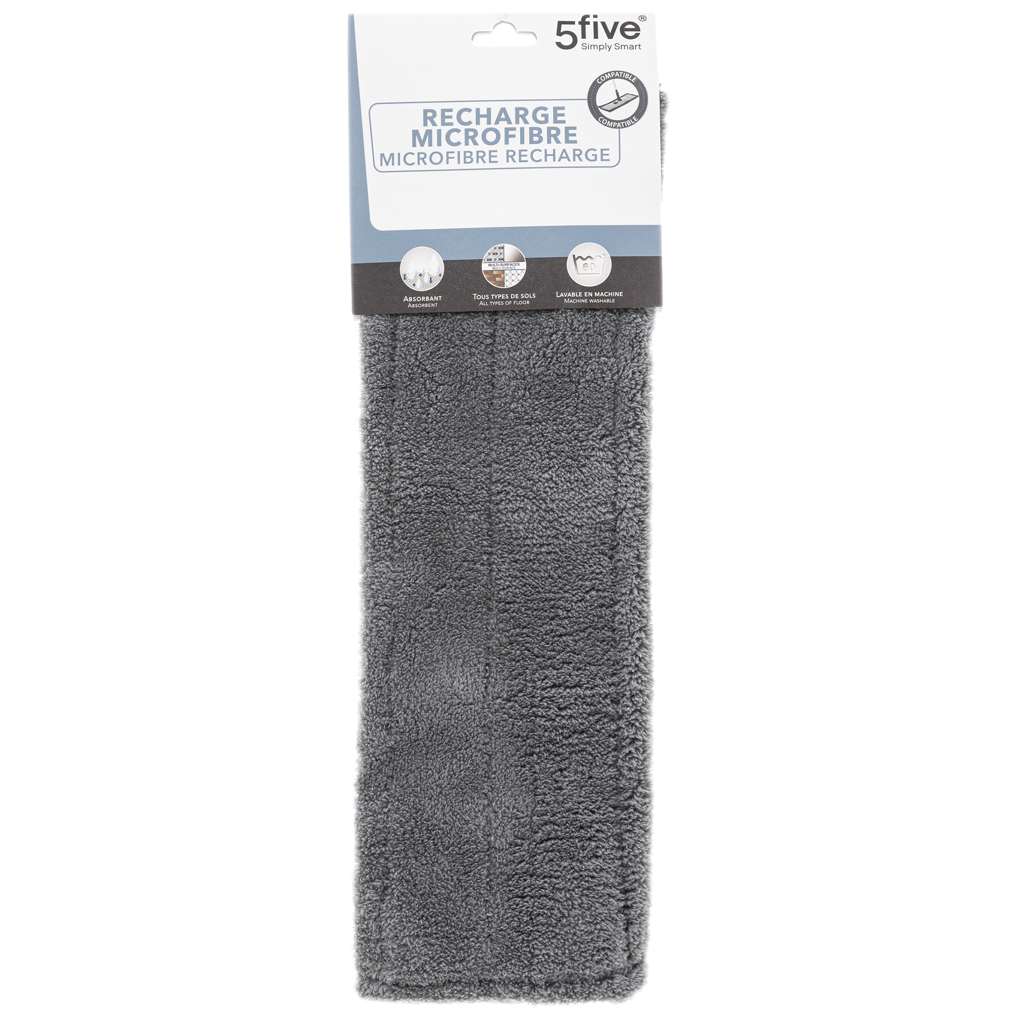 Recharge pour balai télescopique microfibre