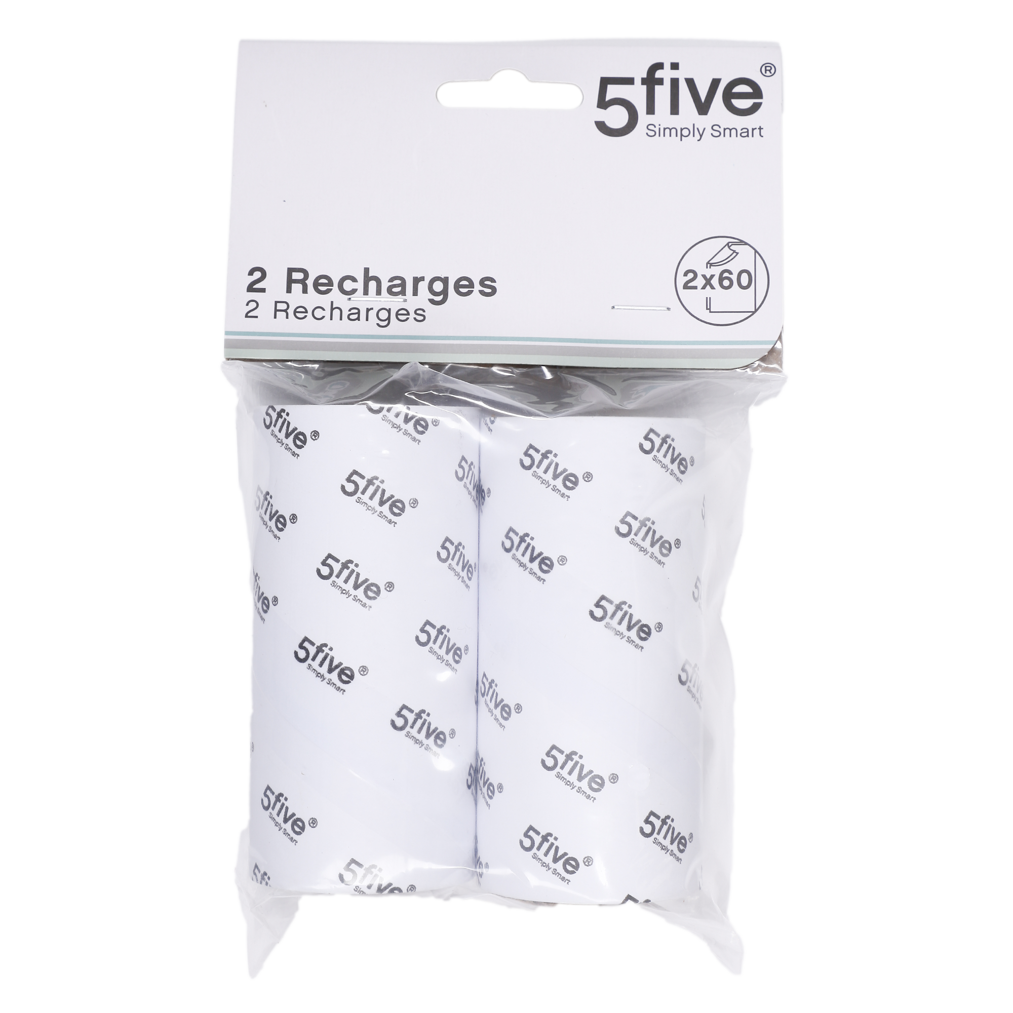 Lot de 2 recharges de brosses à vêtements adhésives