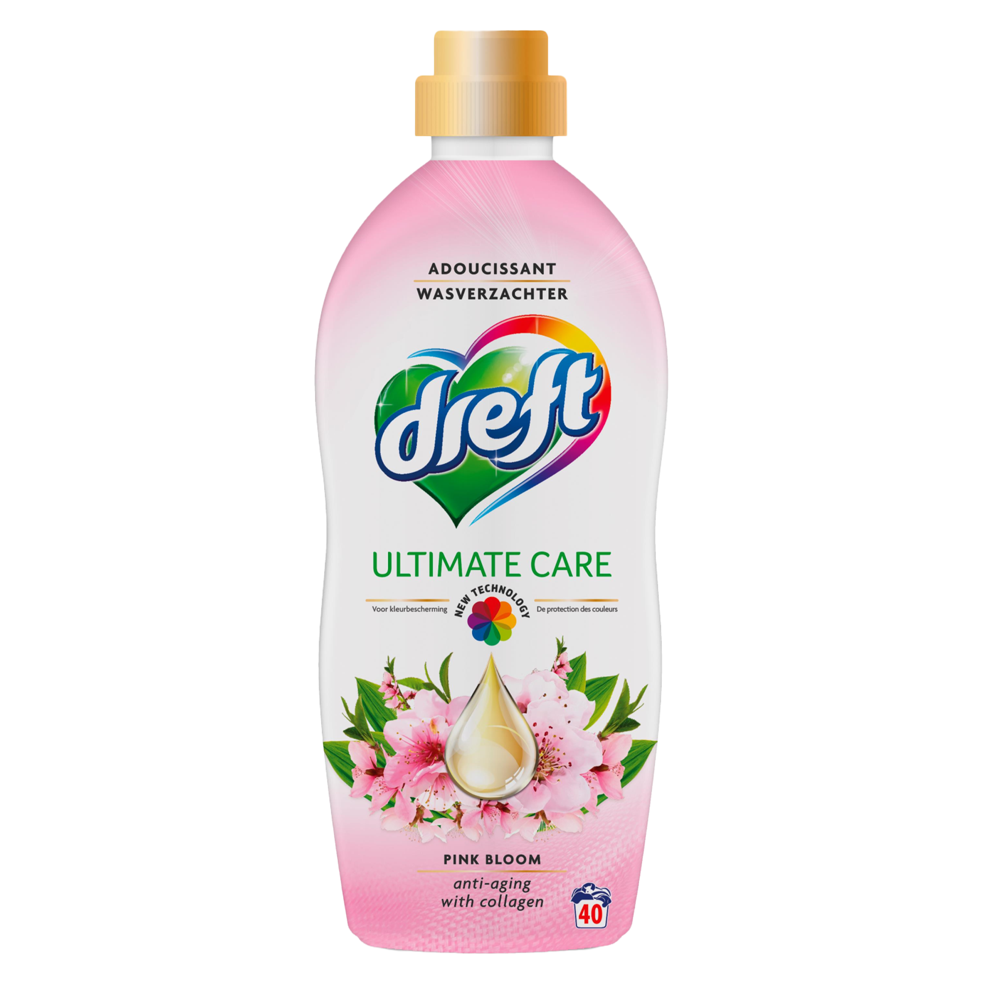40 doses d'adoucissant Ultimate Care Pink Bloom