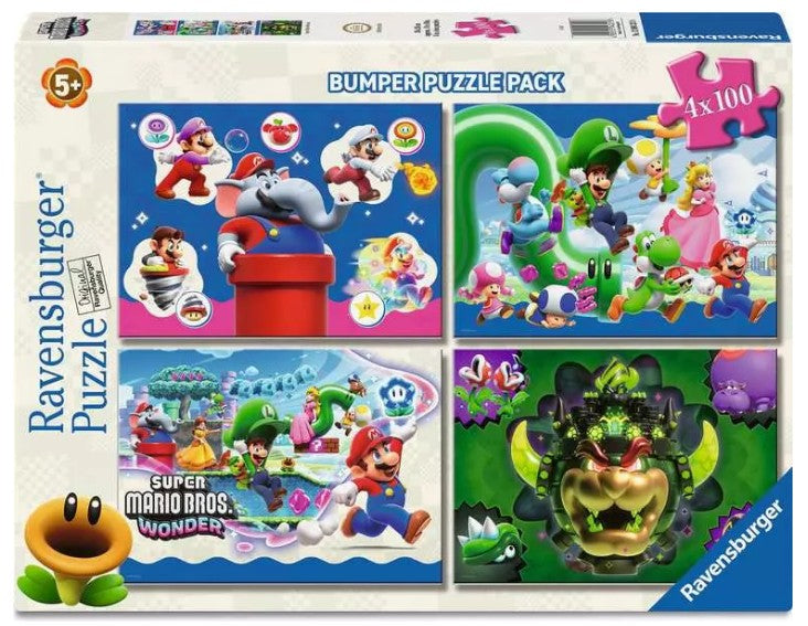 4 Puzzles Super Mario Wonder de 100 pièces