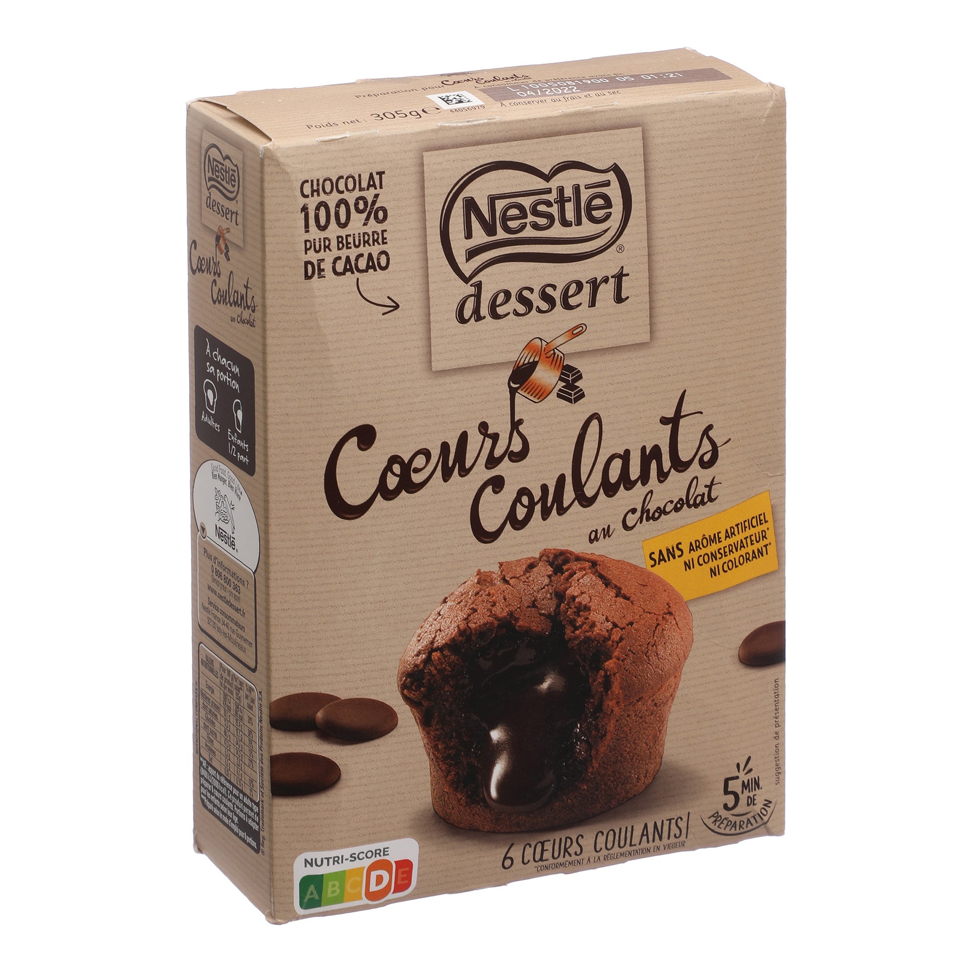 Préparation cœur coulants au chocolat
