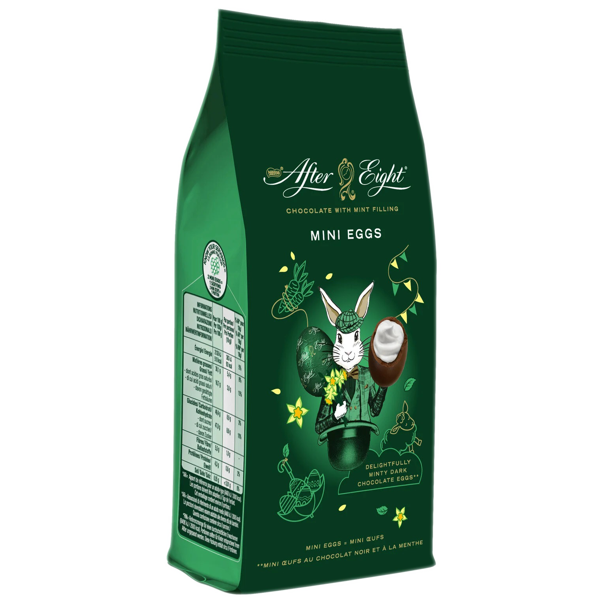 mini œufs chocolat et menthe