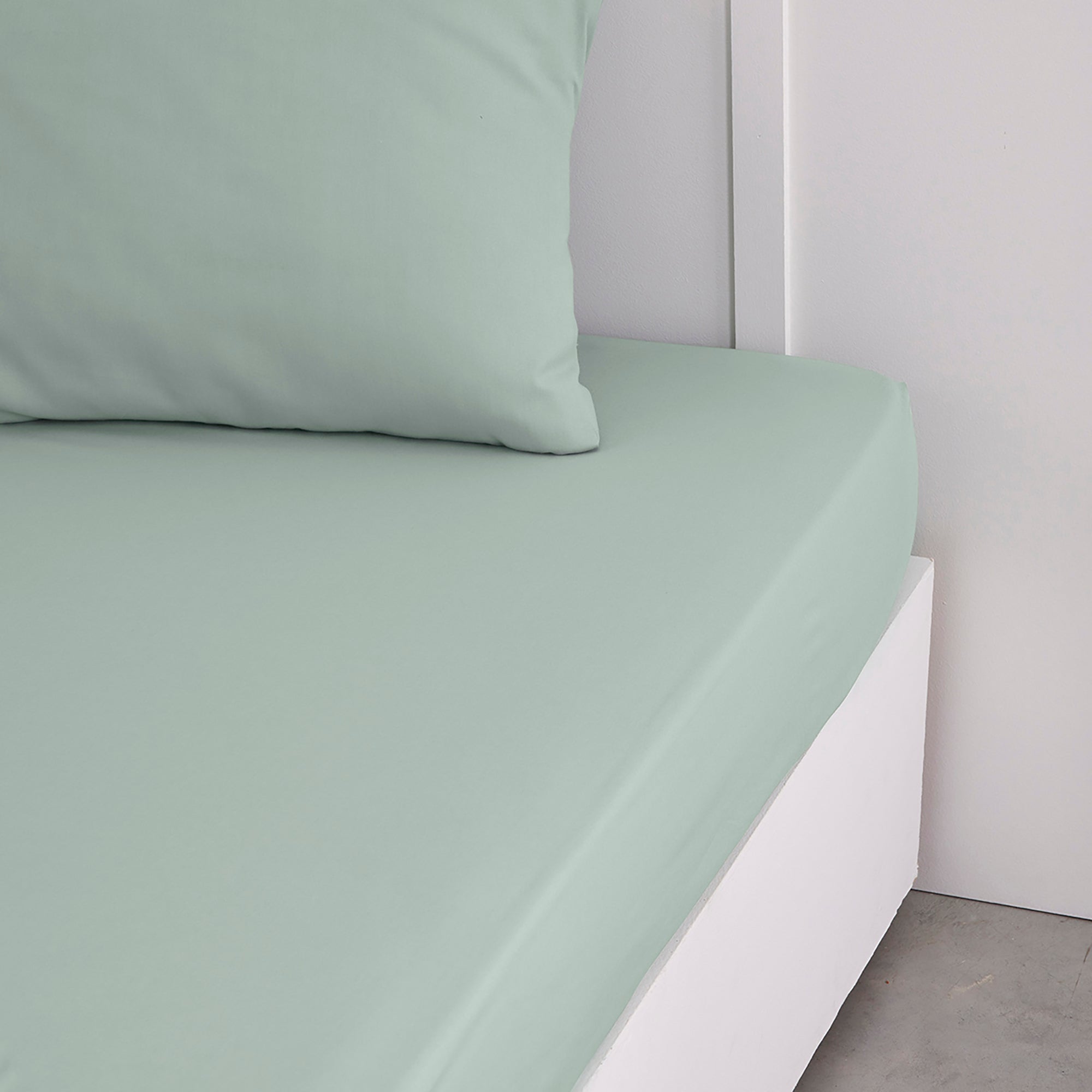 Drap housse tendance 57 fils - Vert