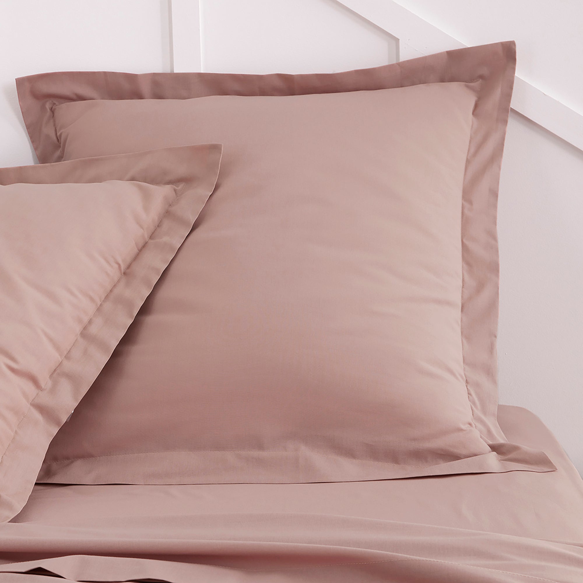 Taie d'oreiller tendance 57 fils  - Rose