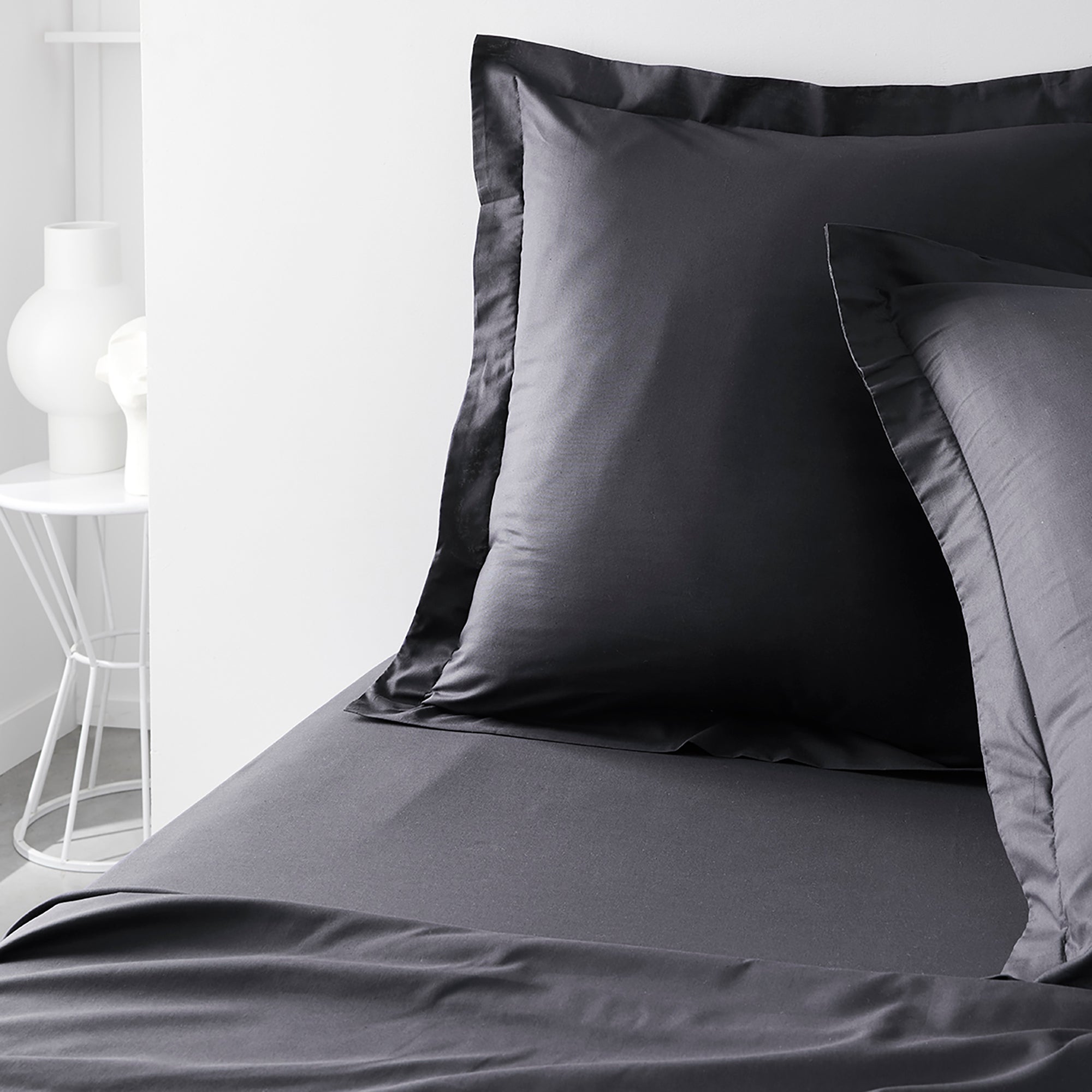 Taie d'oreiller tendance 57 fils  - Gris