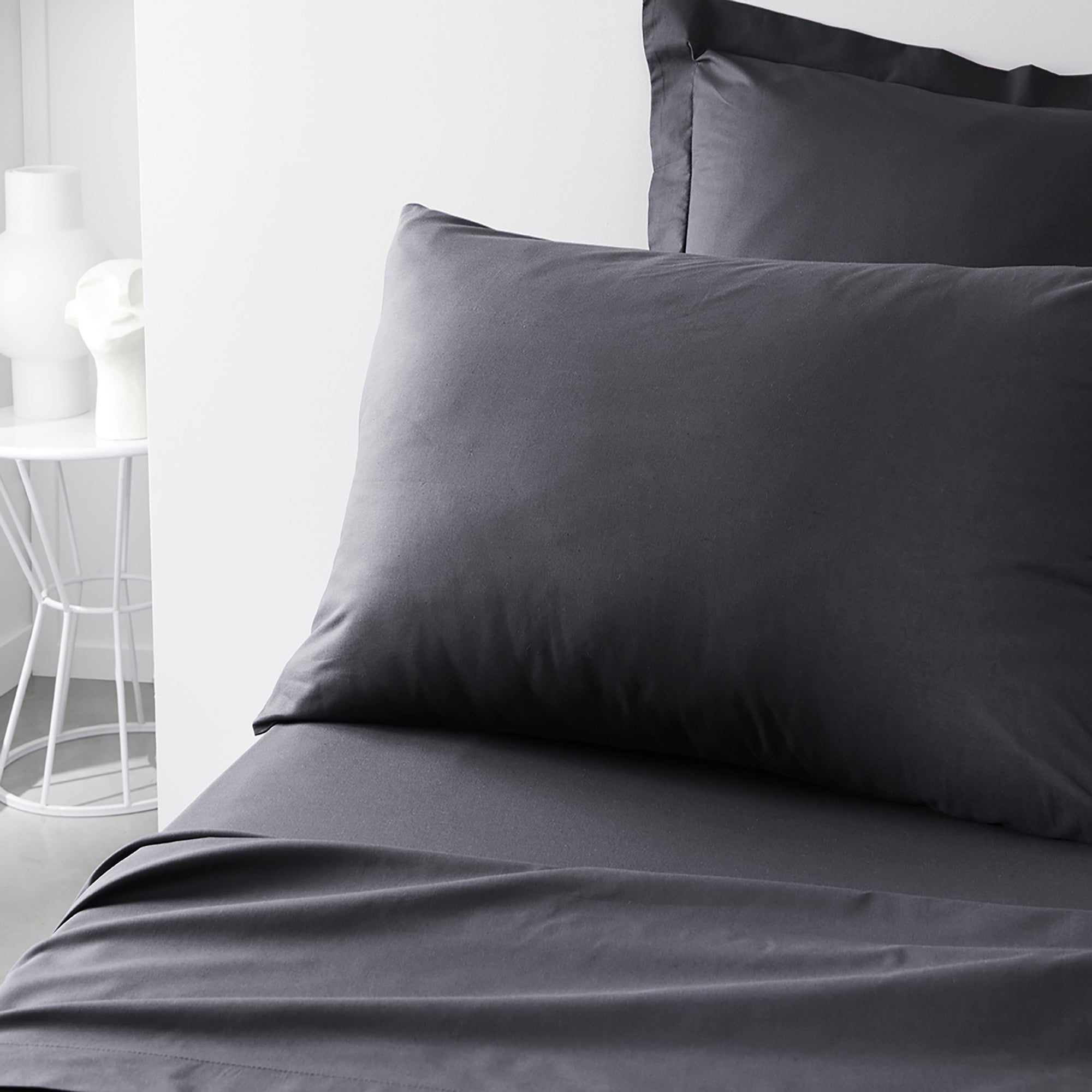 Taie d'oreiller tendance 57 fils  - Gris