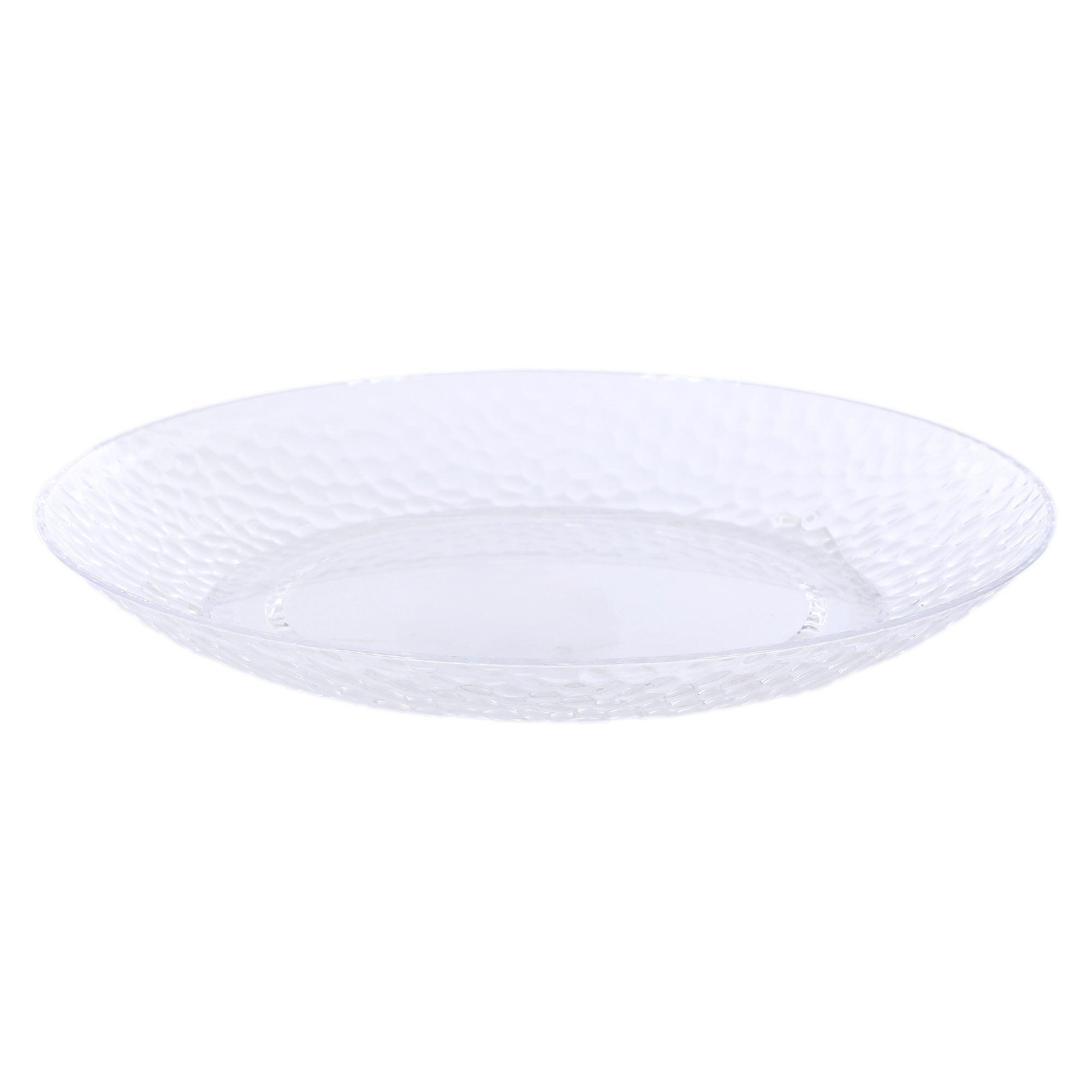 Assiette à dessert en plastique martelé 27cm