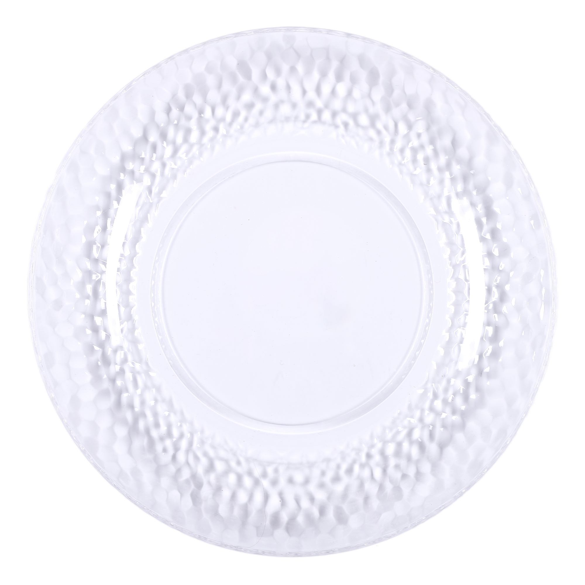 Assiette à dessert en plastique martelé 27cm
