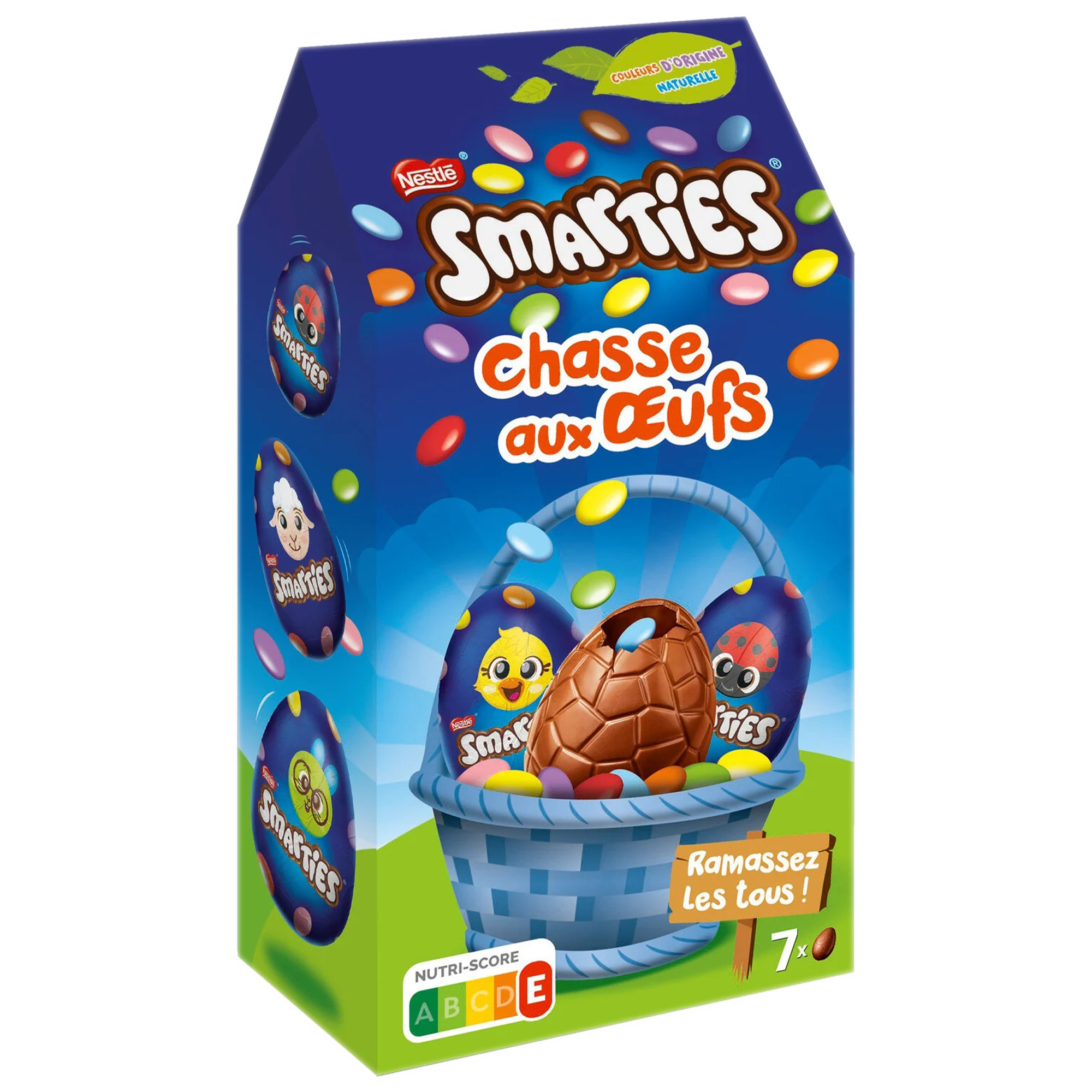 Œufs au chocolat garni de Smarties