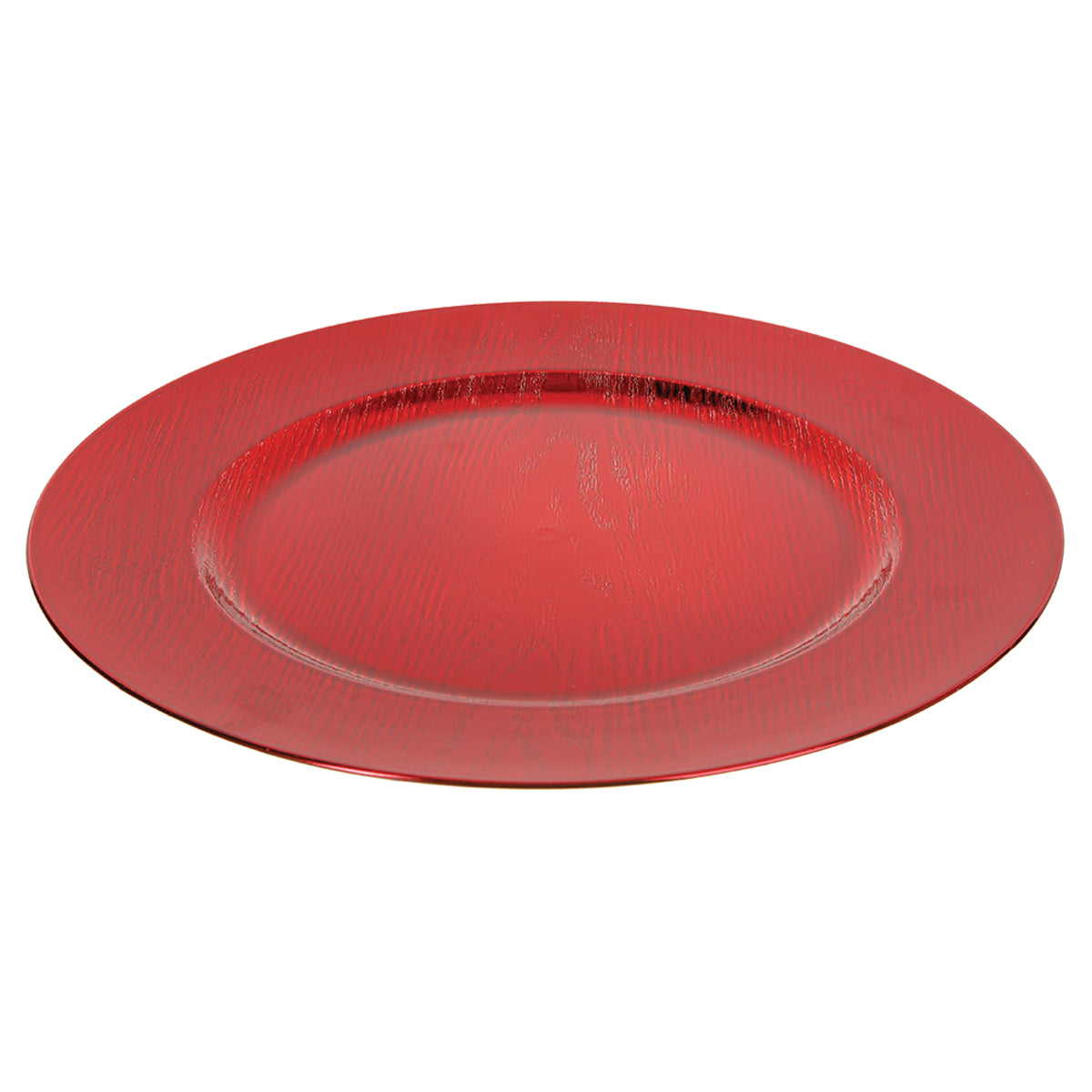 Assiette de présentation de Noël rouge 33cm