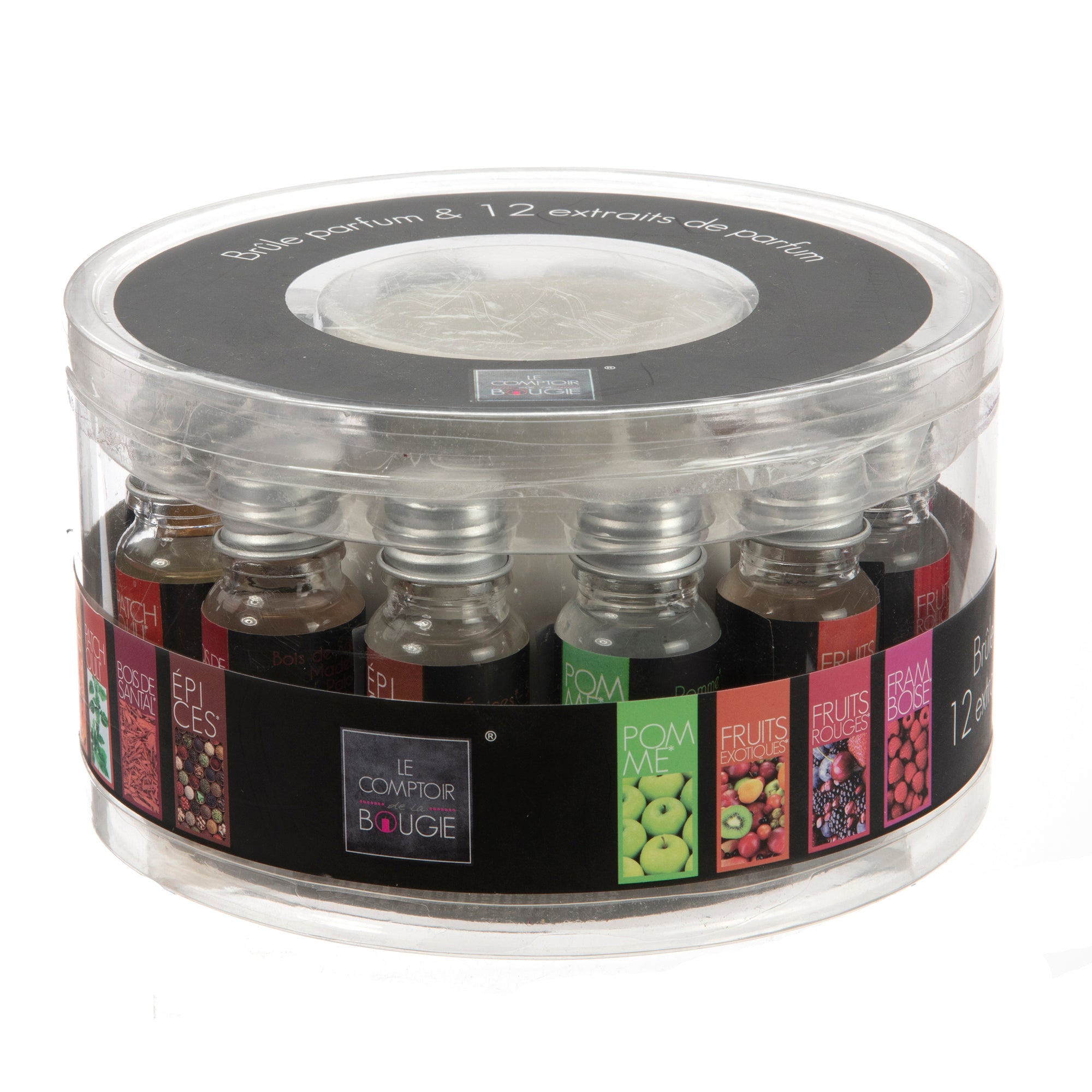 Brûle parfum en céramique + 12 huiles essentielles