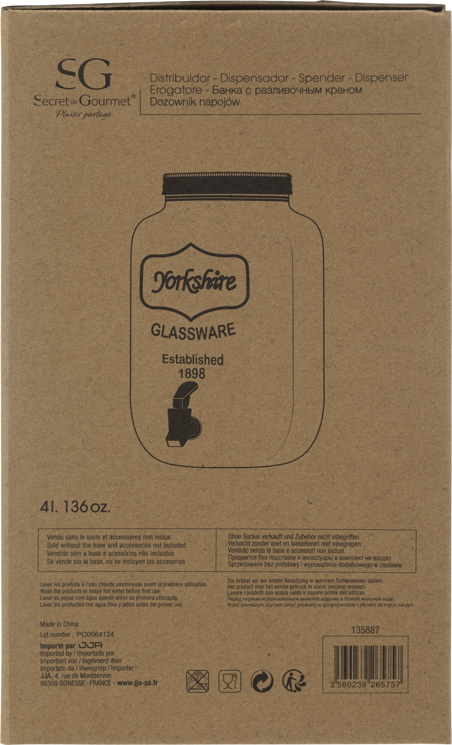 Distributeur de boisson 4L