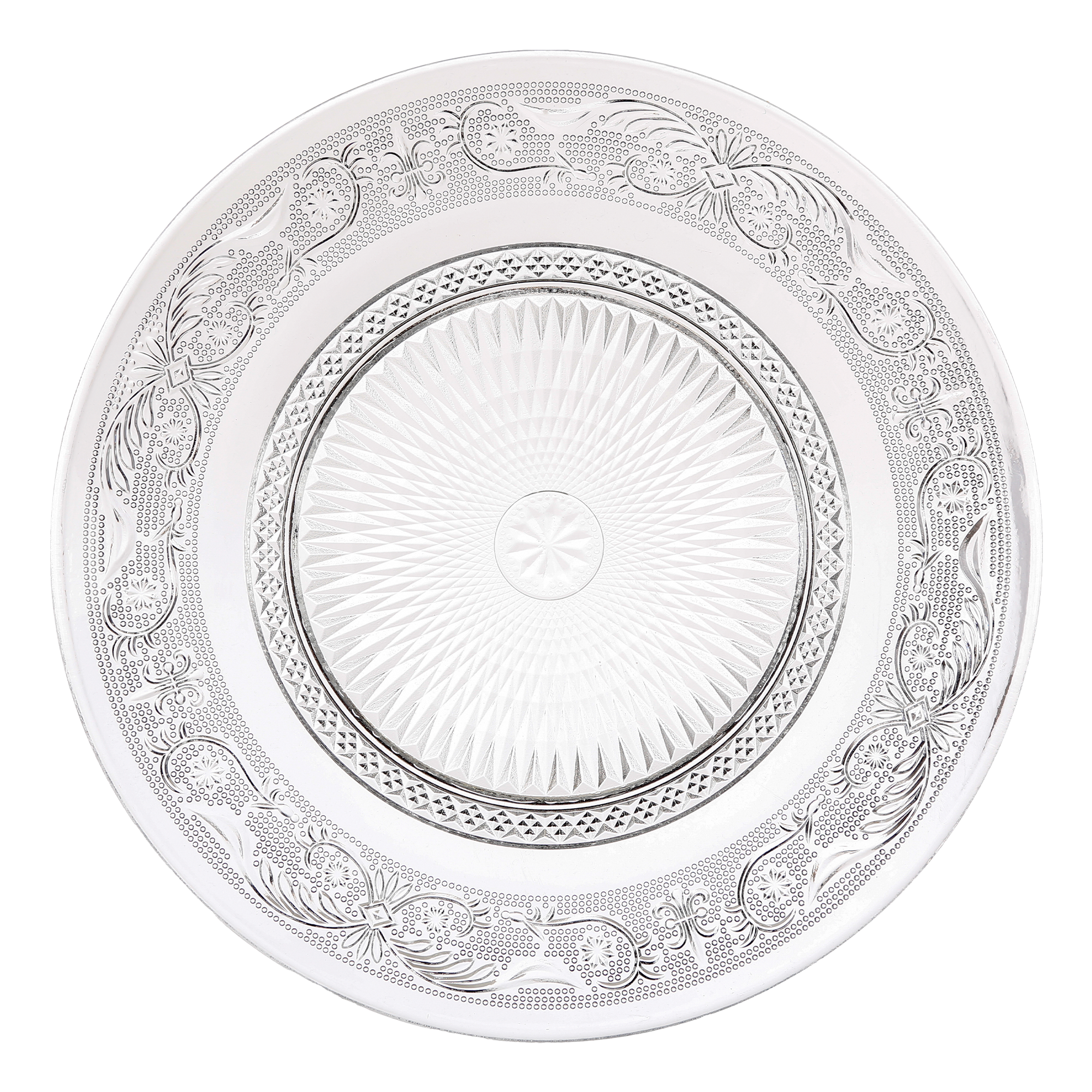 Service de table 18 pièces en verre renaissance