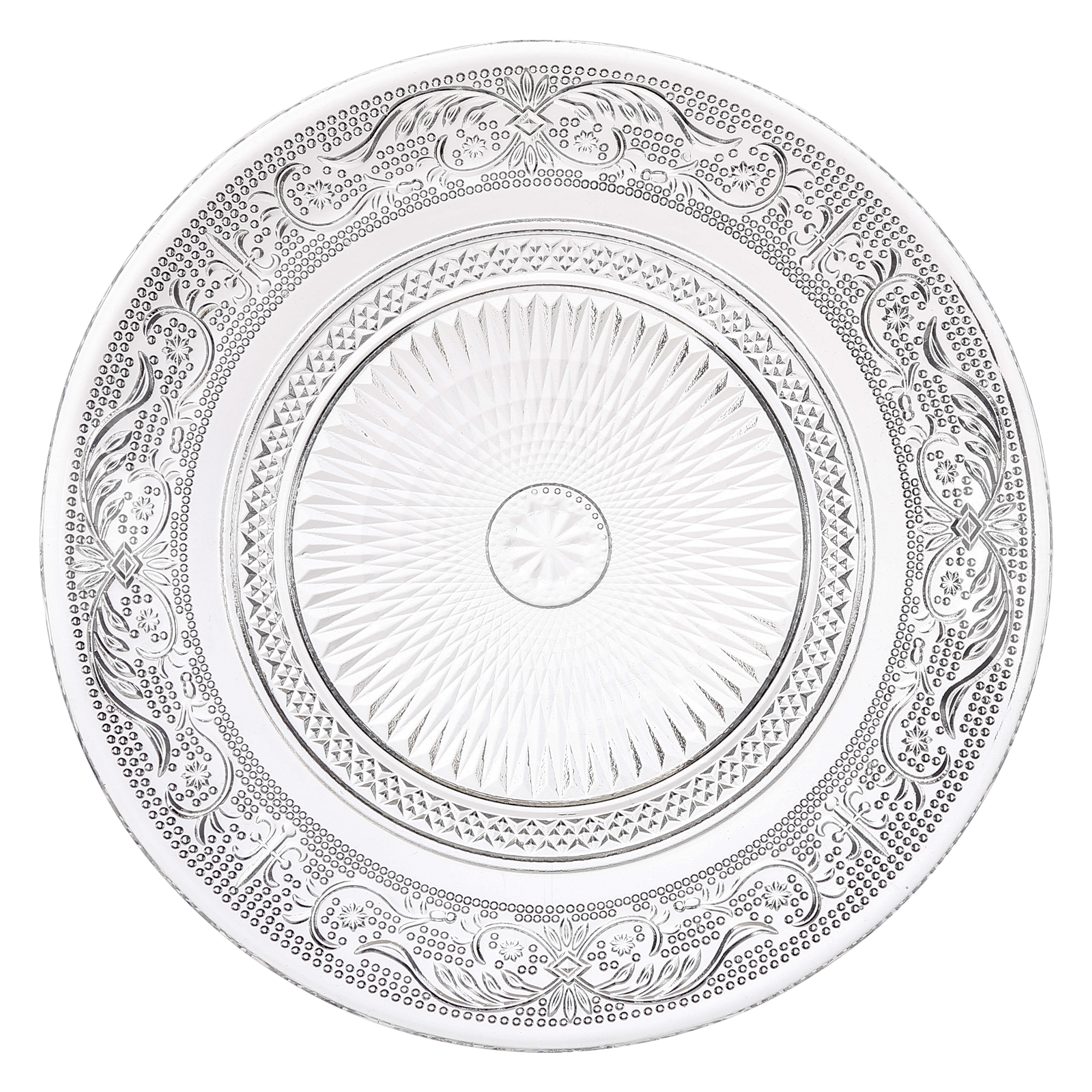 Service de table 18 pièces en verre renaissance