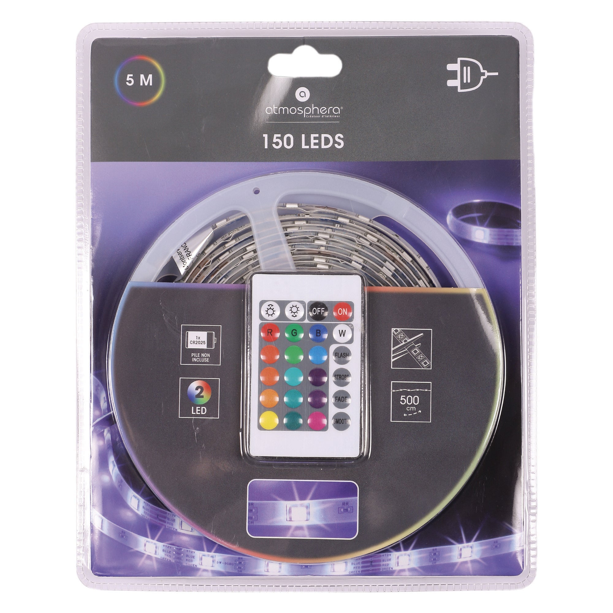 Ruban de 150 Led multicolore de 5m
