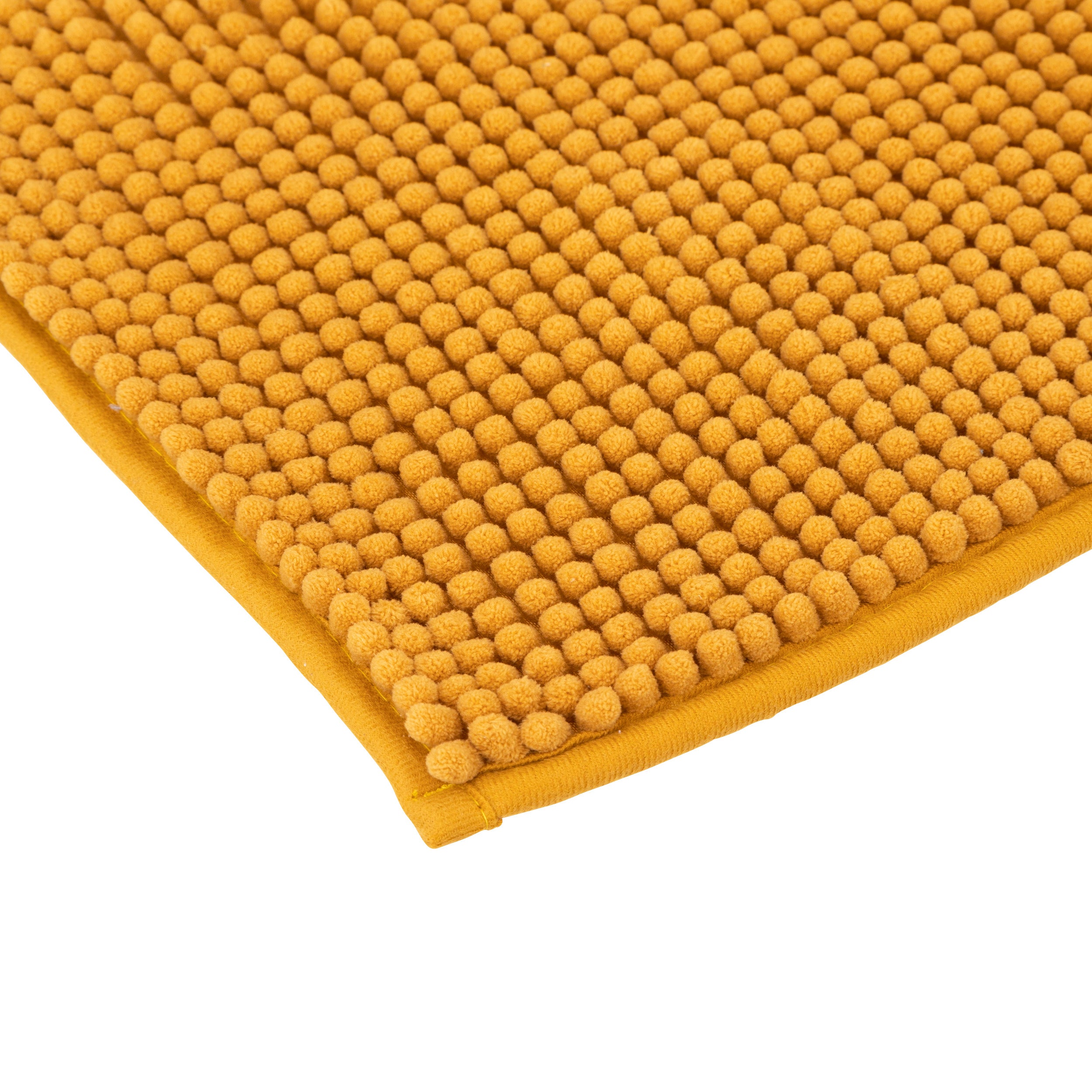 Tapis chenille moutarde 50x80cm