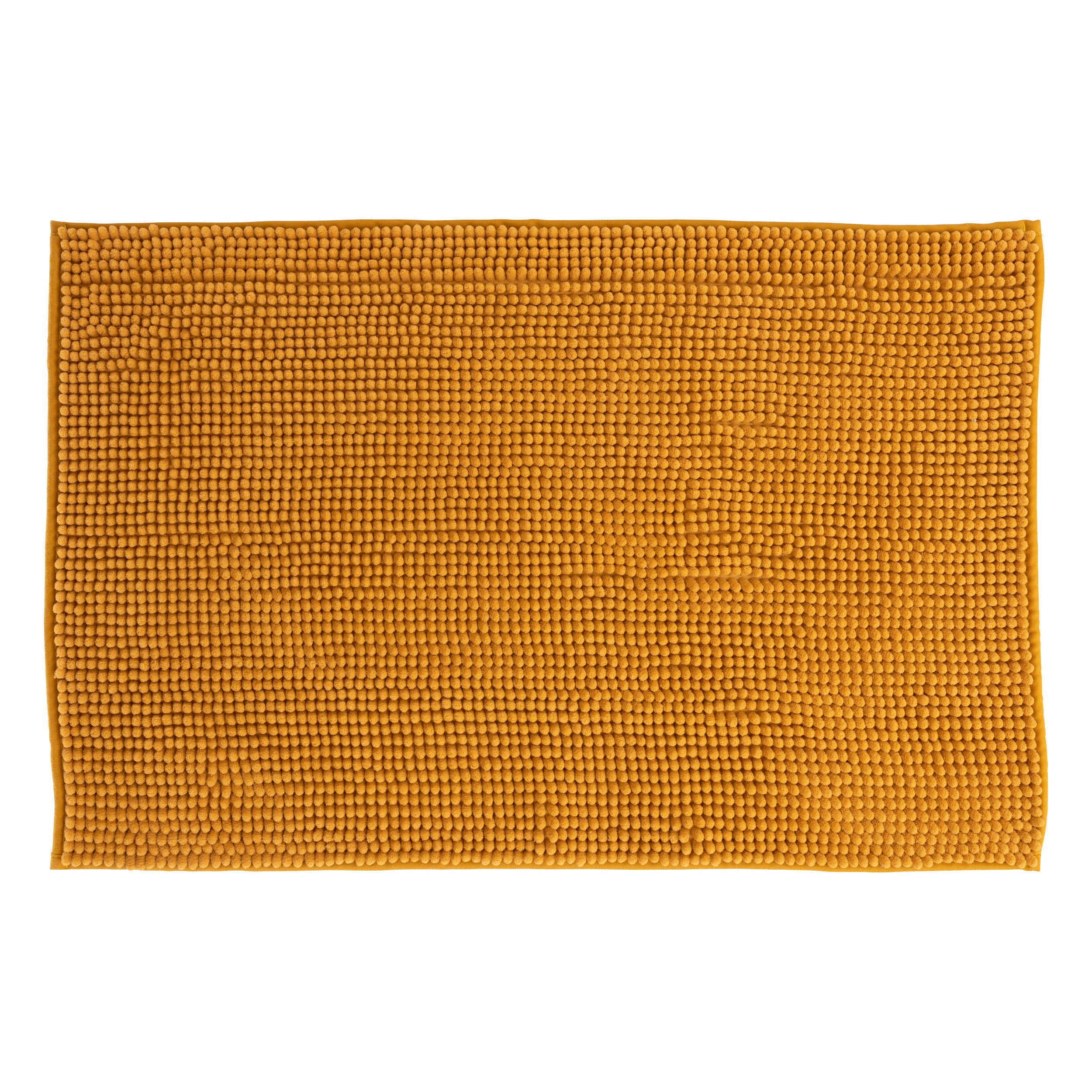 Tapis chenille moutarde 50x80cm