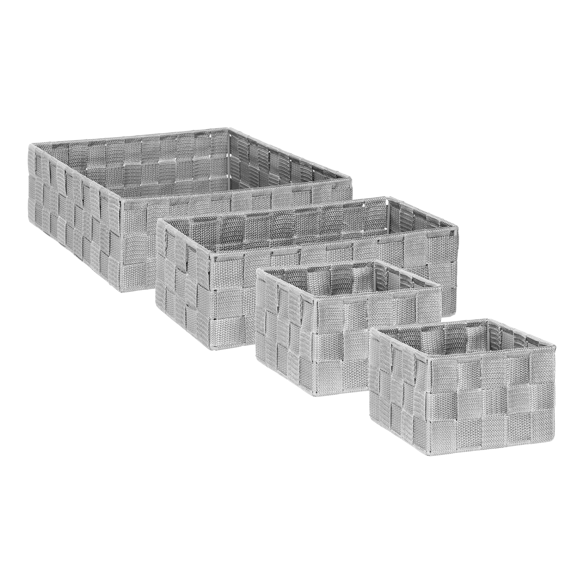 4 paniers bisaute gris