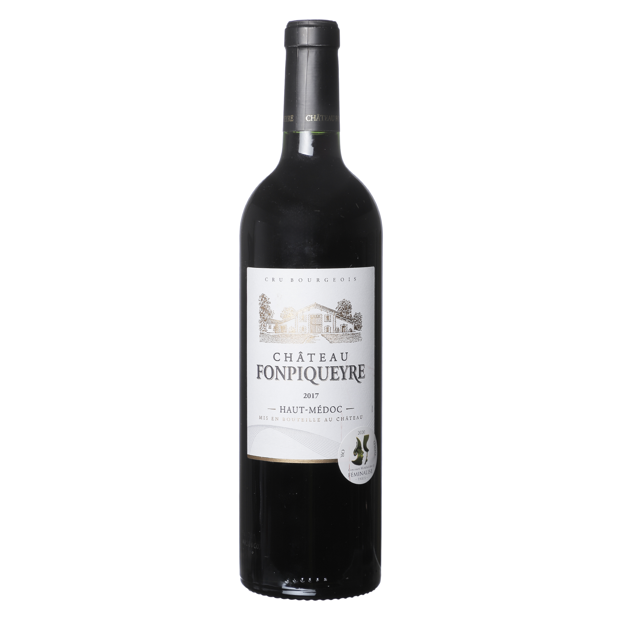 Chateau Fonpiqueyre haut medoc 2017 13% Médaillée d'or