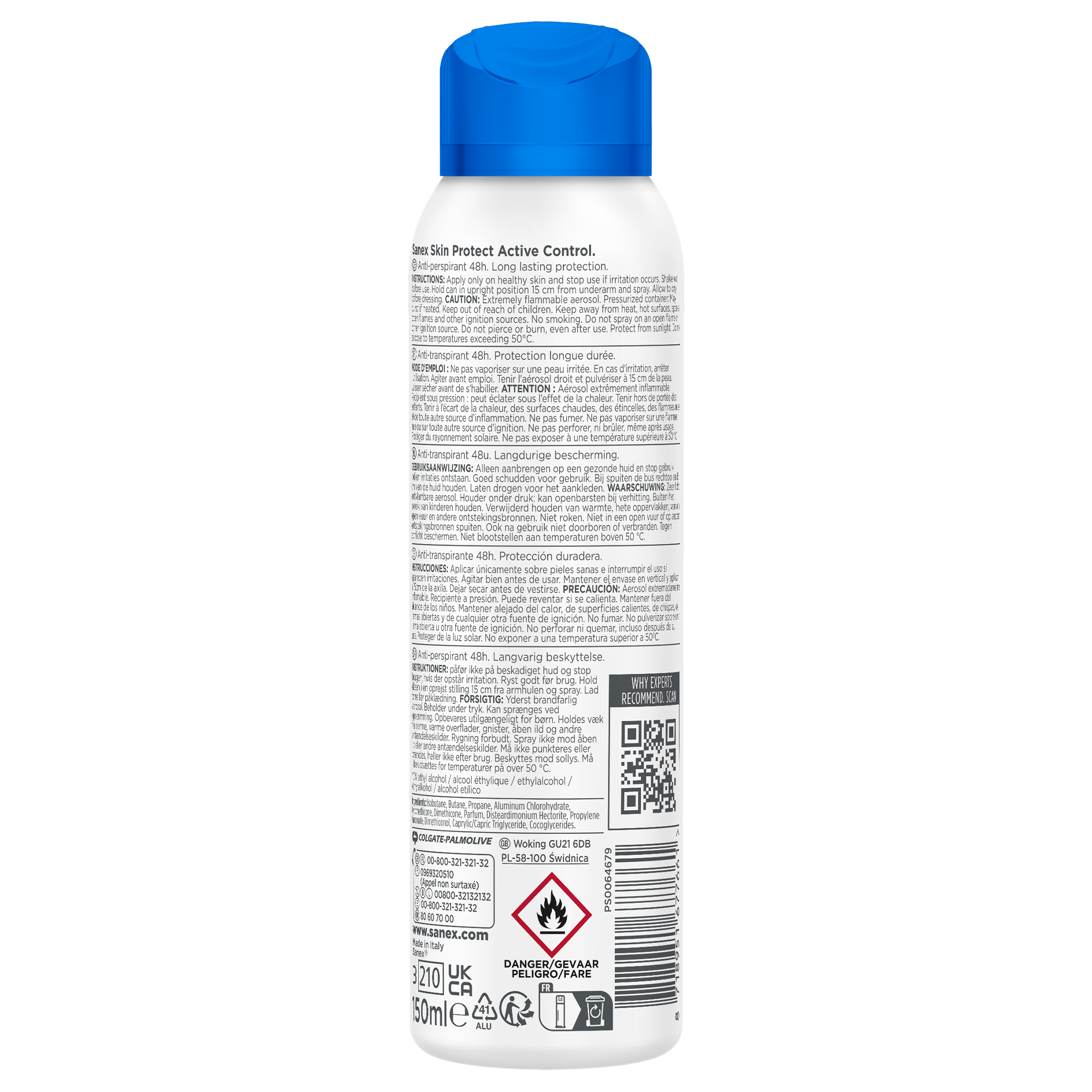Déodorant 48h PH balance dermo active contrôle