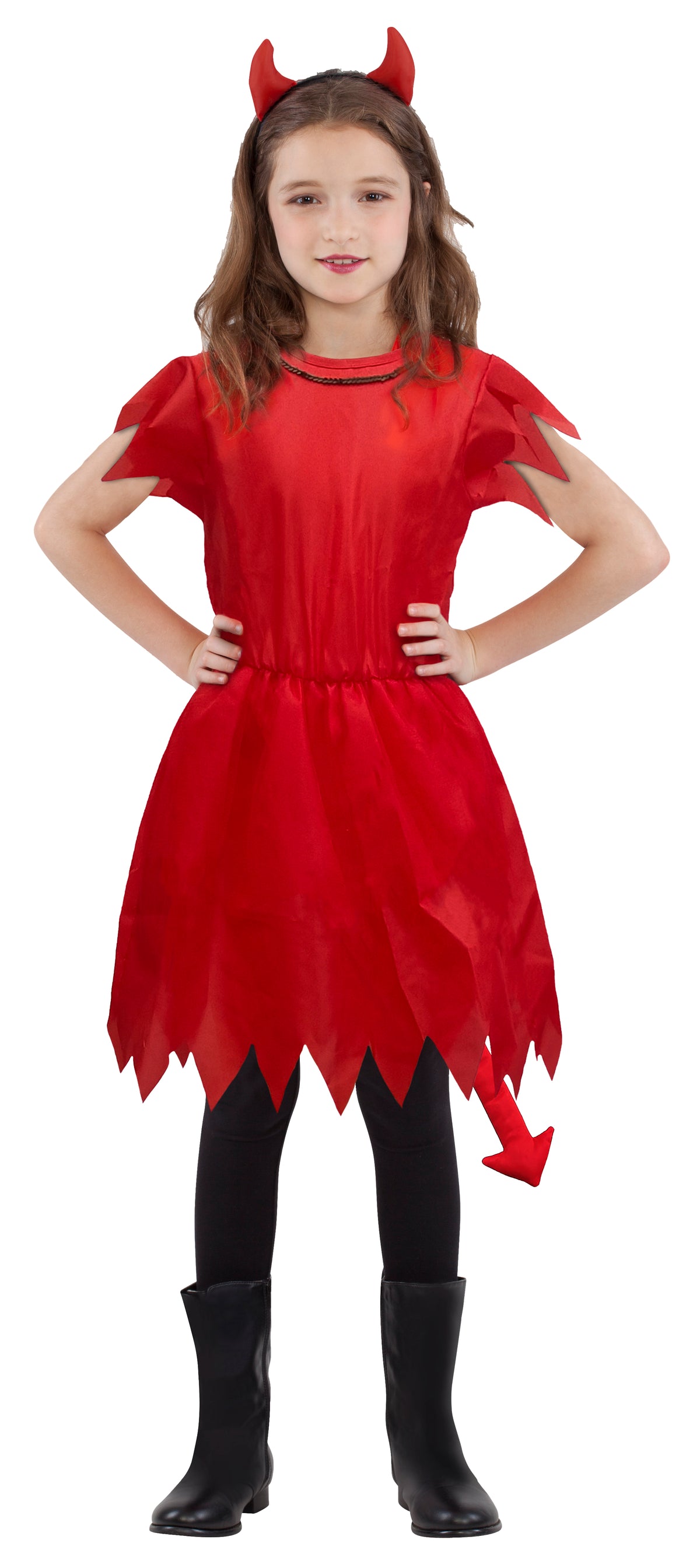 Déguisement d’Halloween pour fille en polyester - Noir