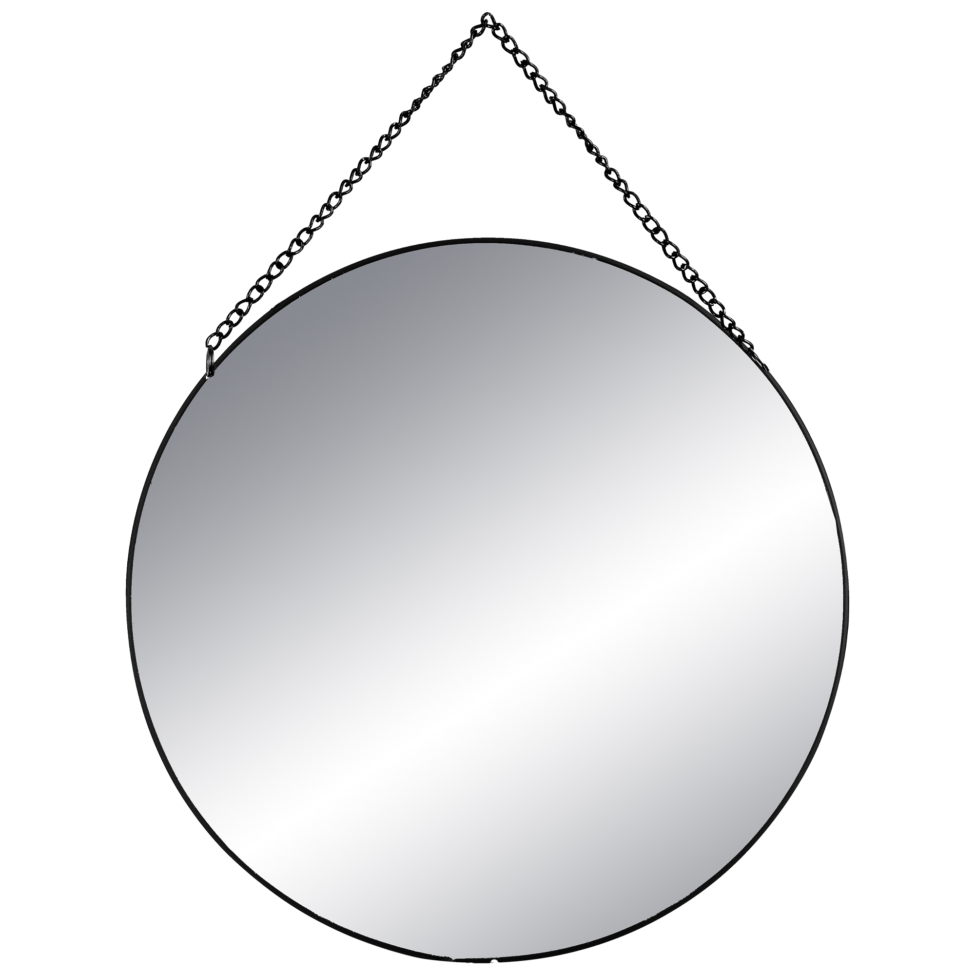3 miroirs ronds noir