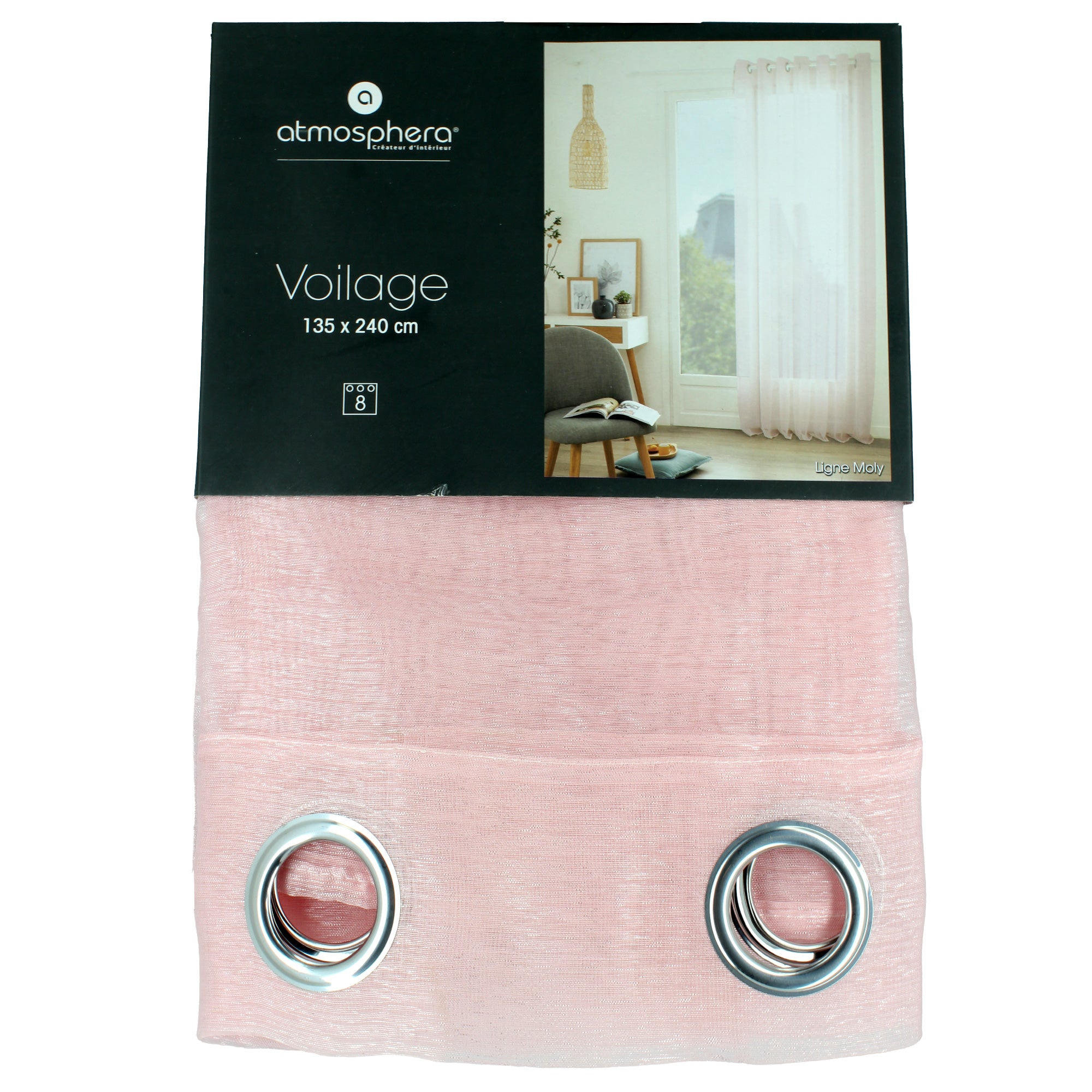 VOILAGE MOLY ROSE - ATMOSPHERA