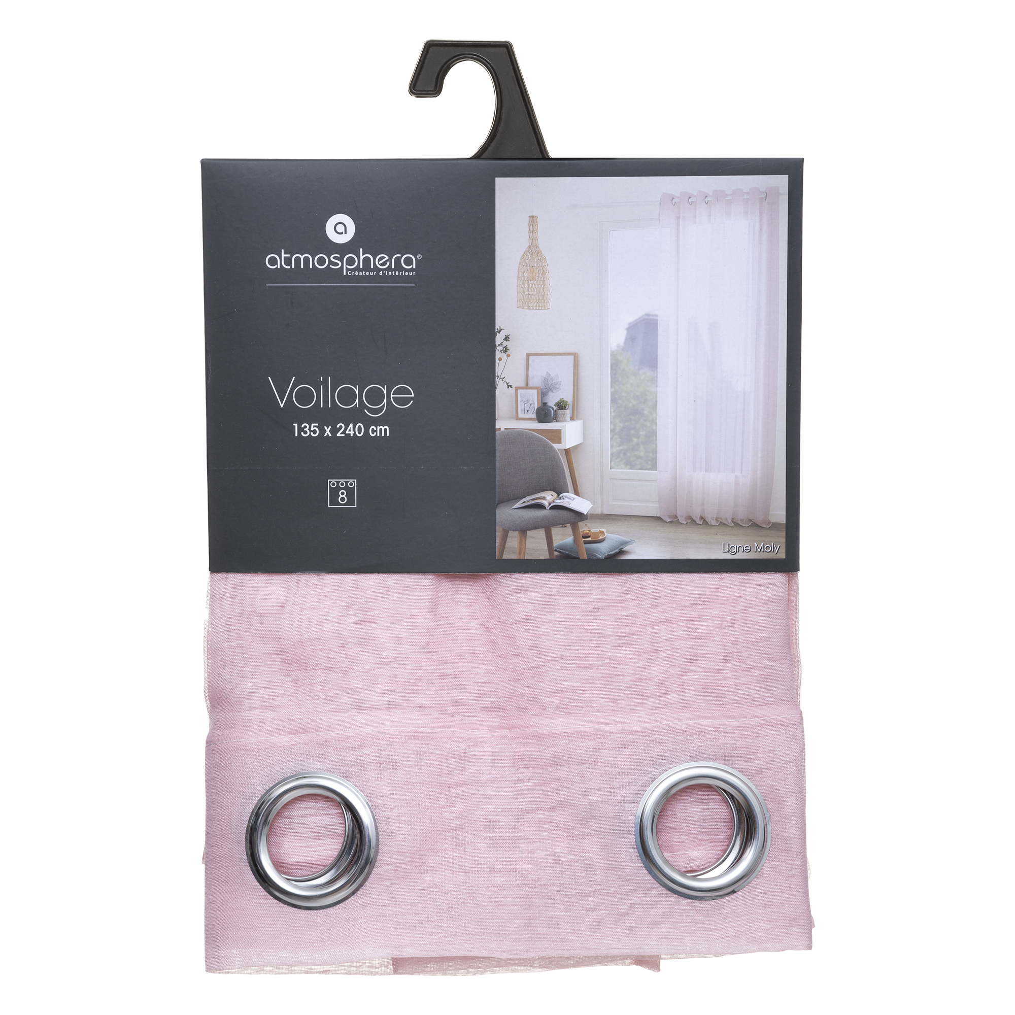 VOILAGE MOLY ROSE - ATMOSPHERA