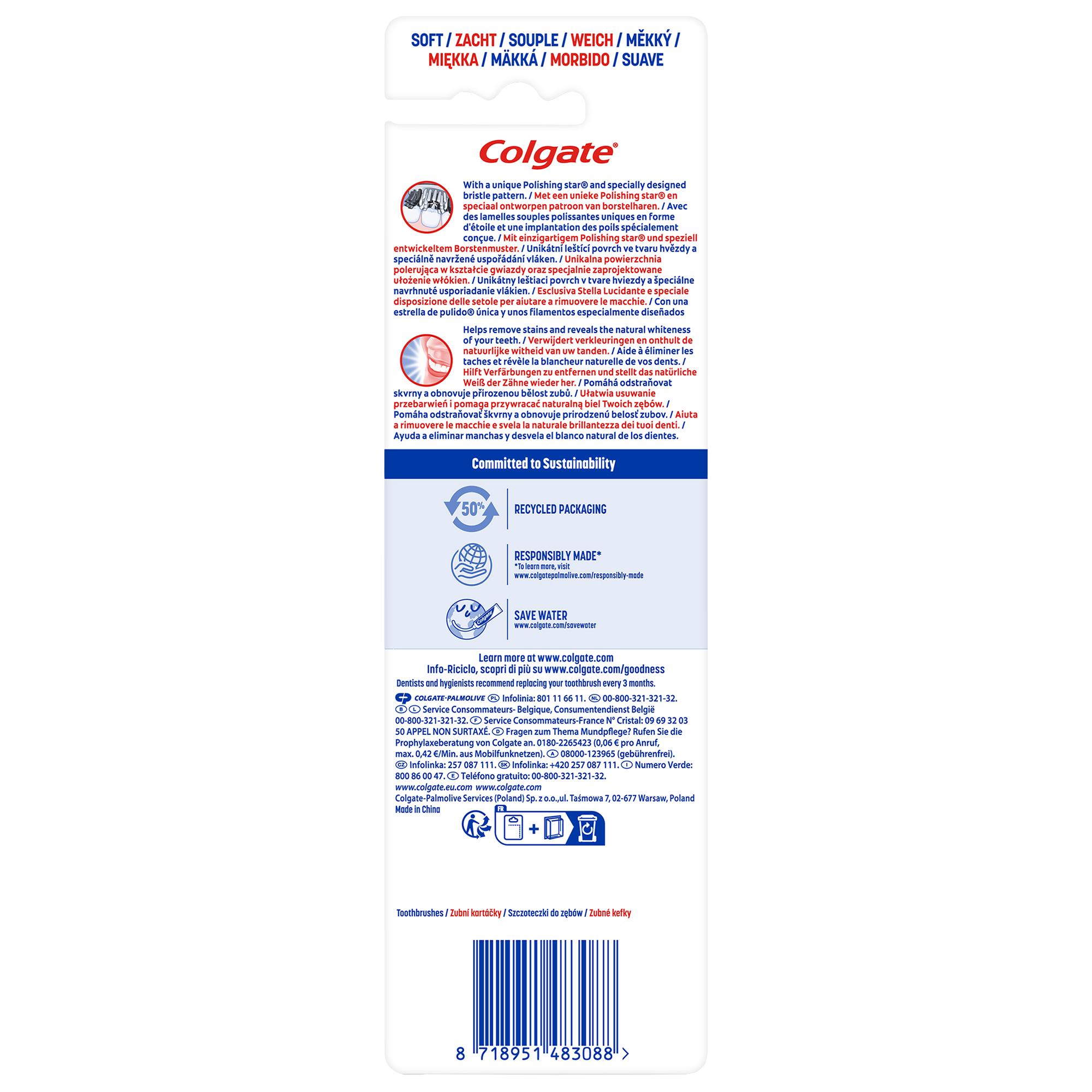 2 brosses à dents max white charbon soft
