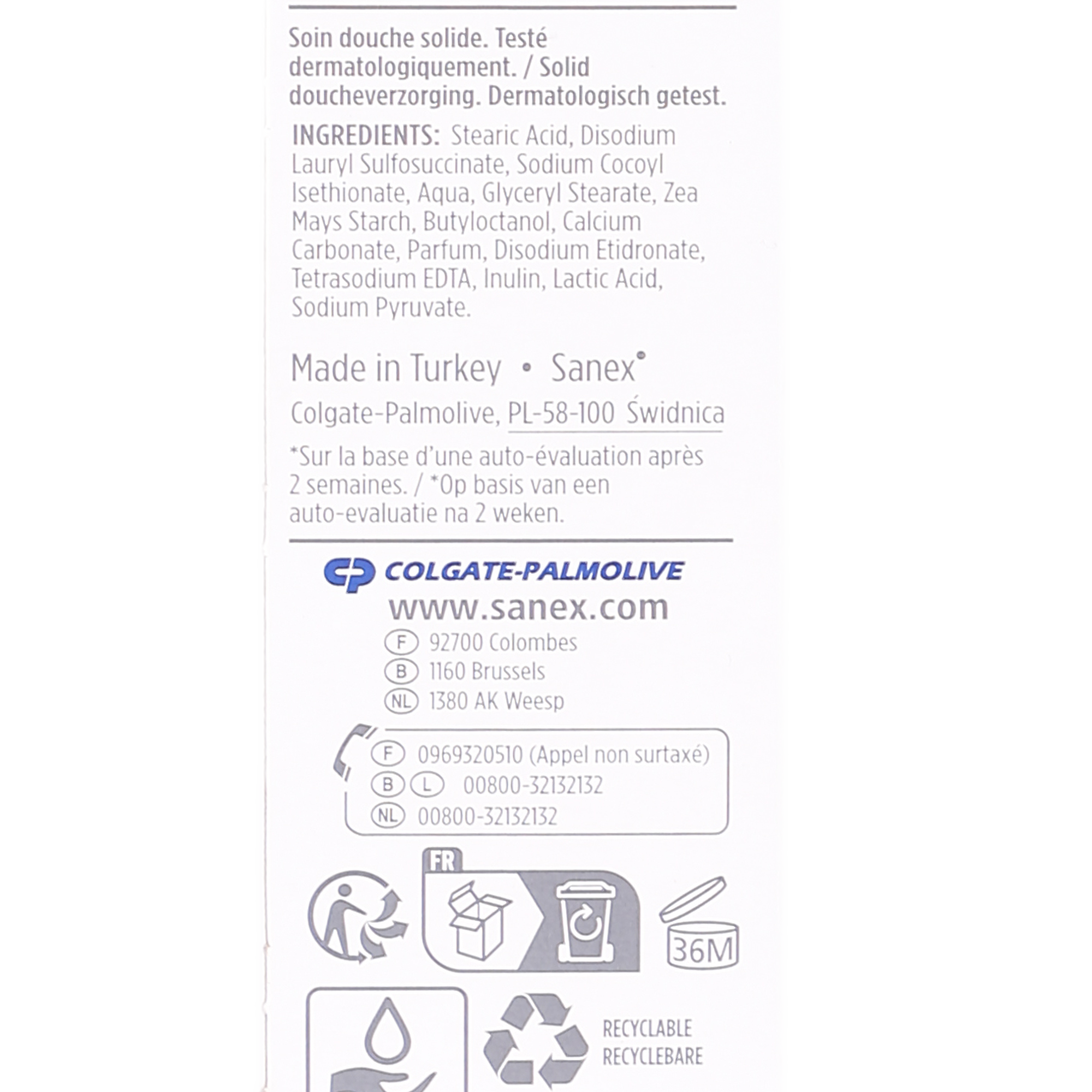 Soin douche solide biome hypoallergénique
