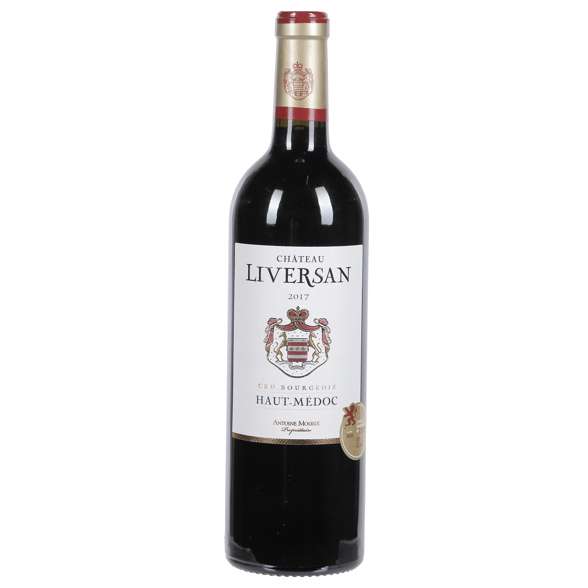 Château Liversan haut medoc AOP 2017 Médaille d'or