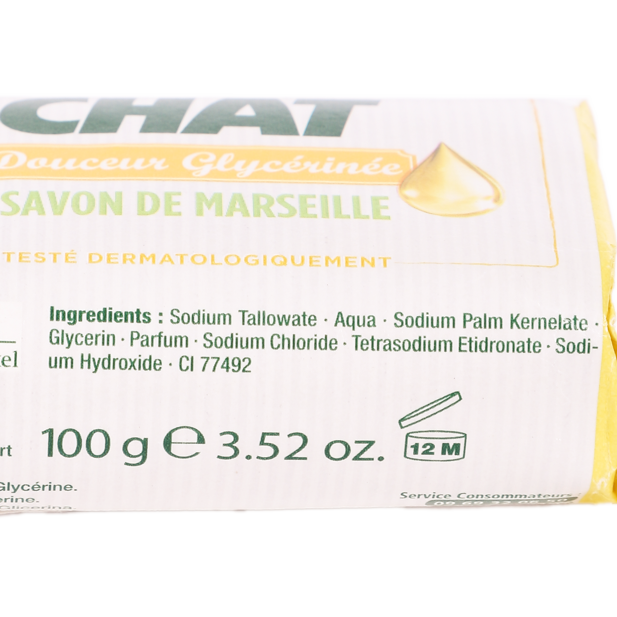 6 savons de Marseille douceur glycérinée