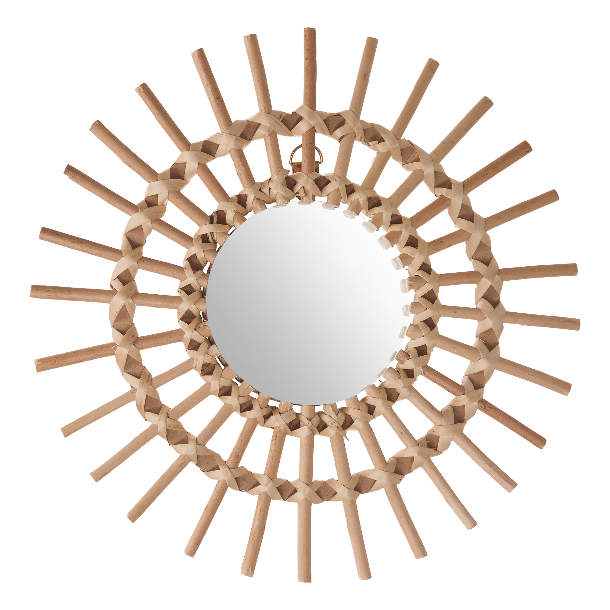 Miroir rotin soleil