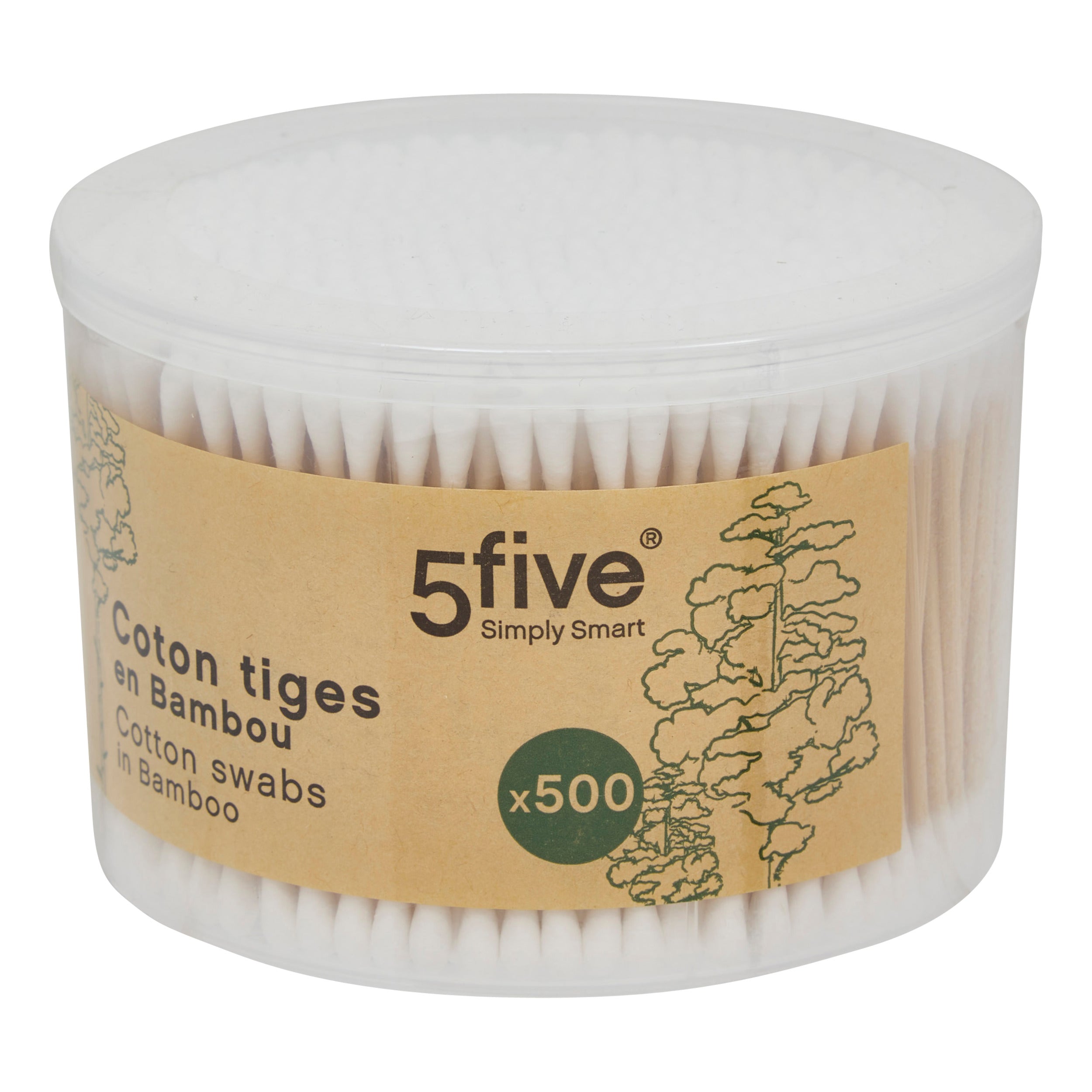 500 cotons tiges bambou