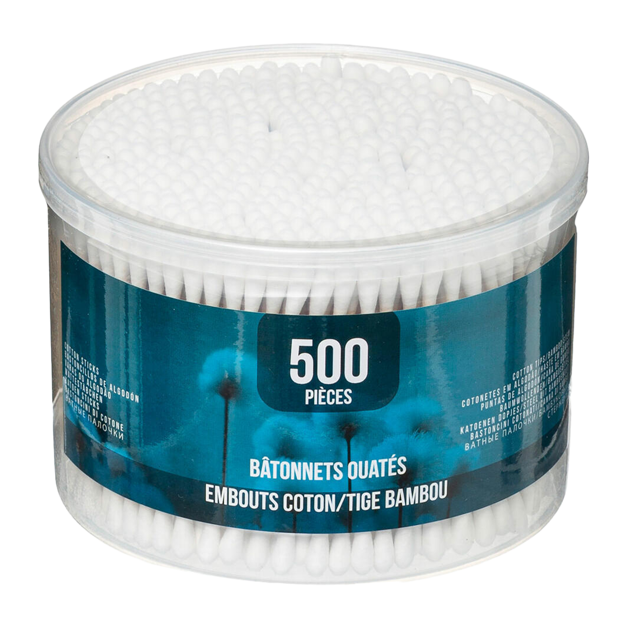 500 cotons tiges bambou