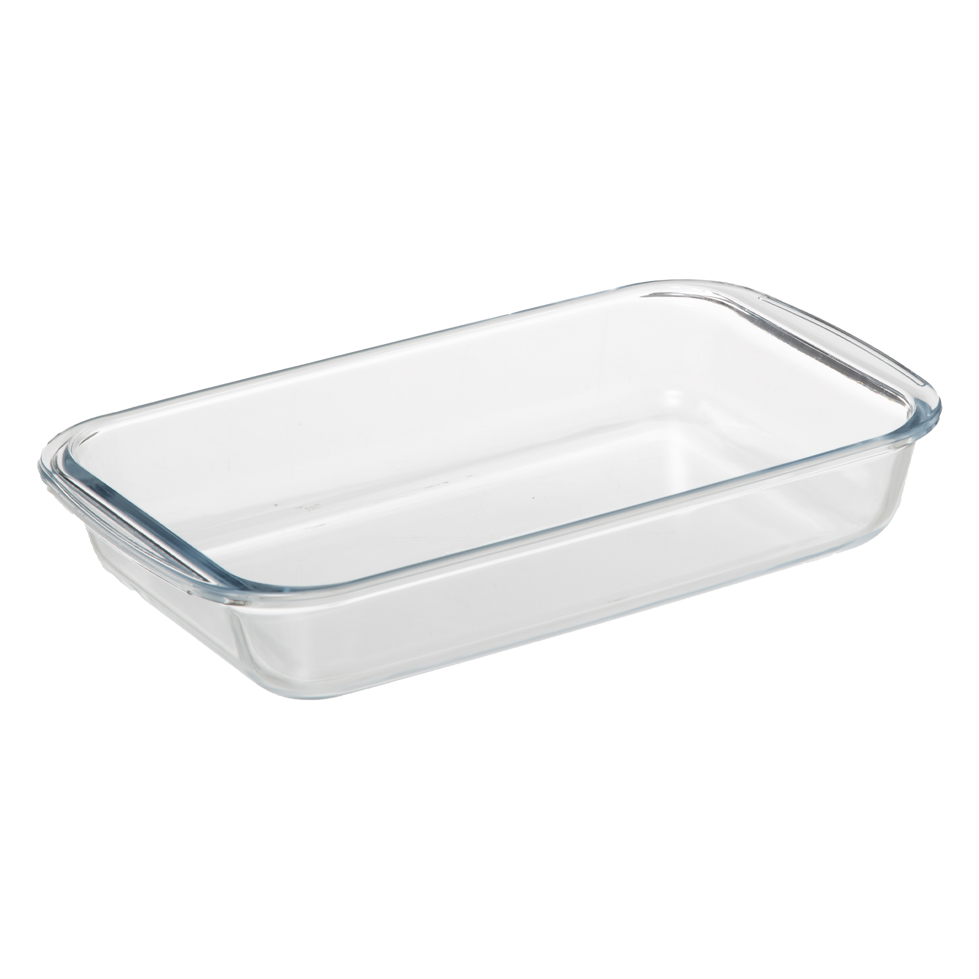 Plat rectangle en verre avec couvercle en bambou