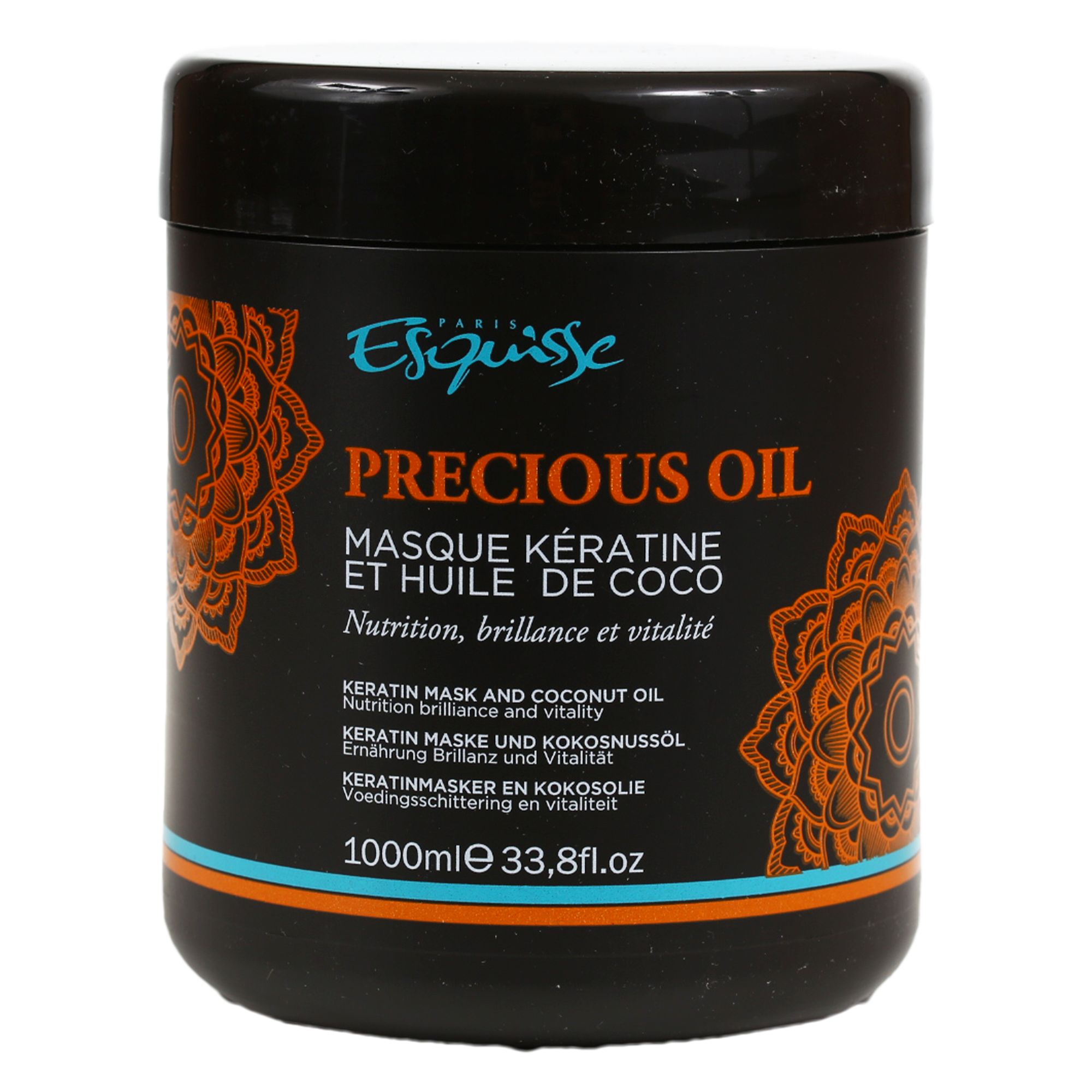 Masque capillaire kératine et huile de coco