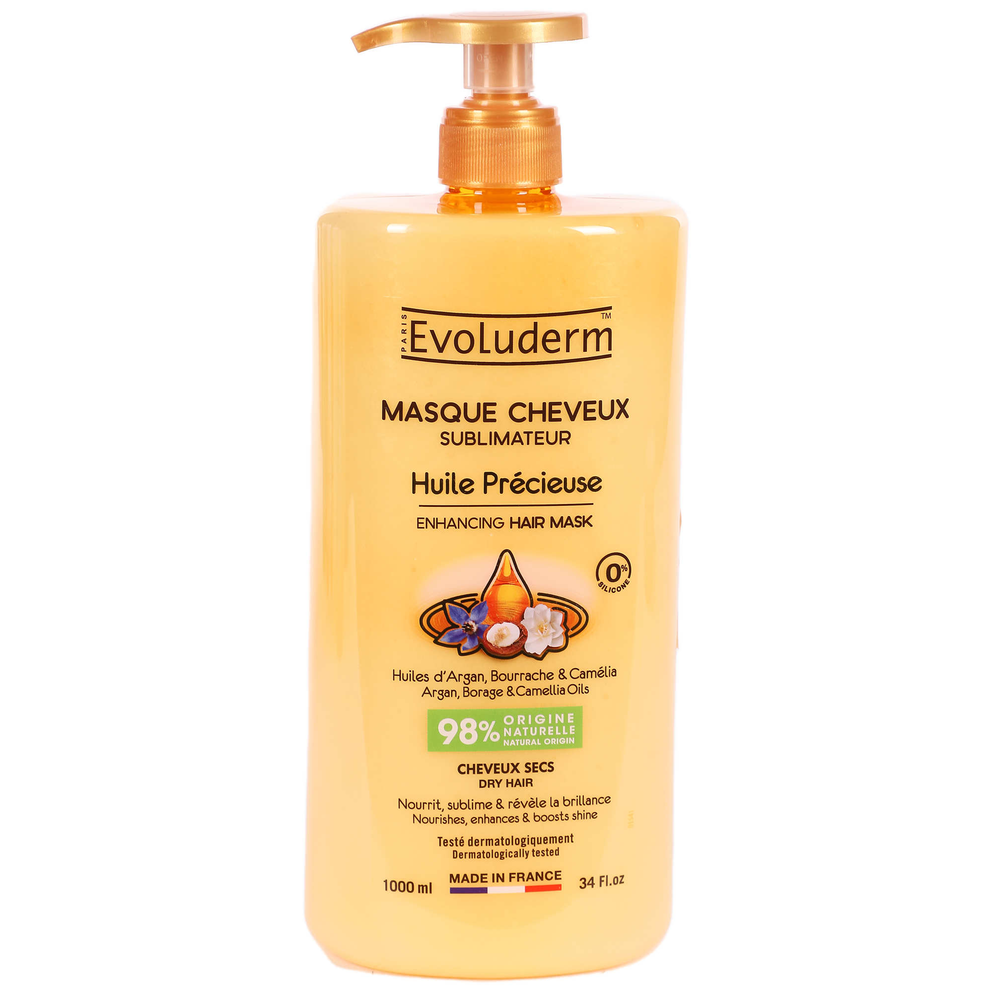Masque pour cheveux à l'huile précieuse