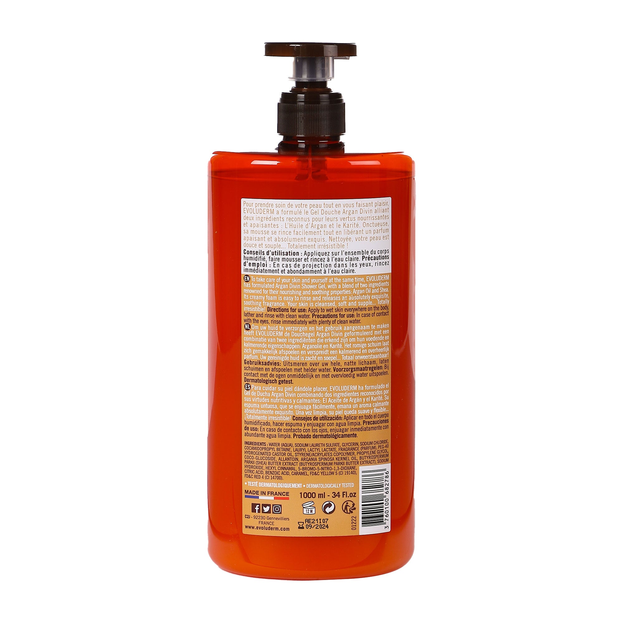 Gel douche crémeux argan divin