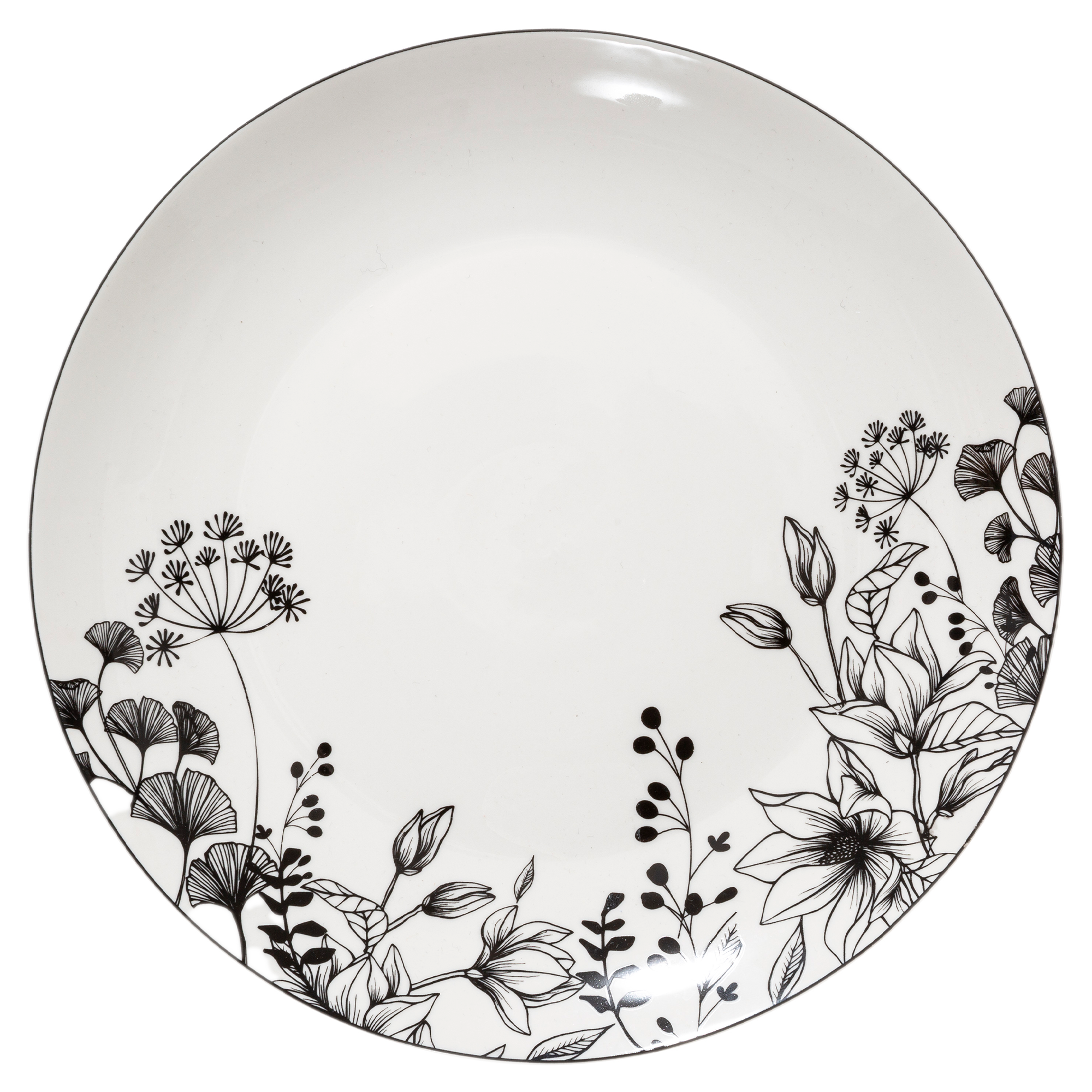 Assiette plate floral 27cm