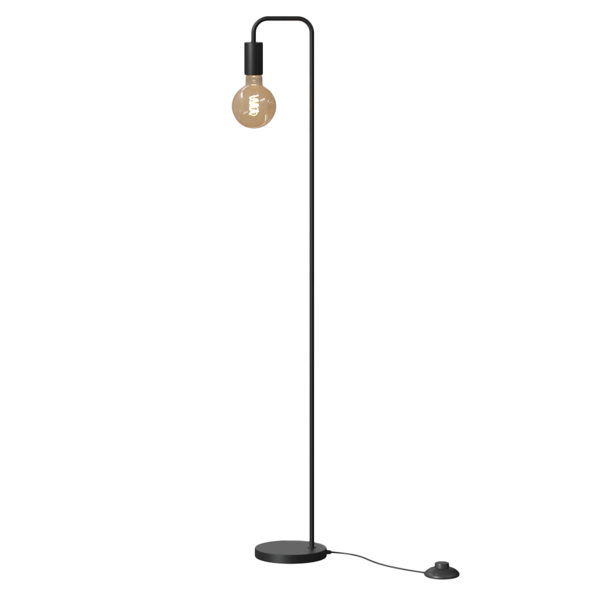 Lampadaire métal noir